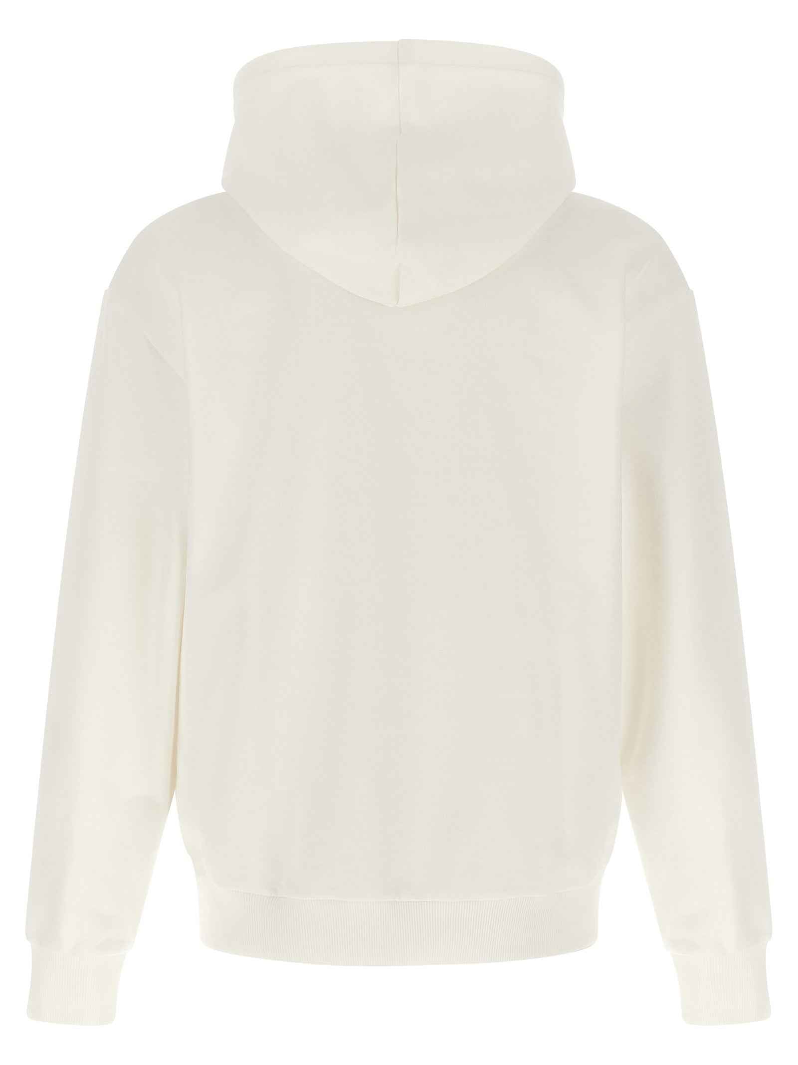 Lacoste White Cotton Sweatshirt