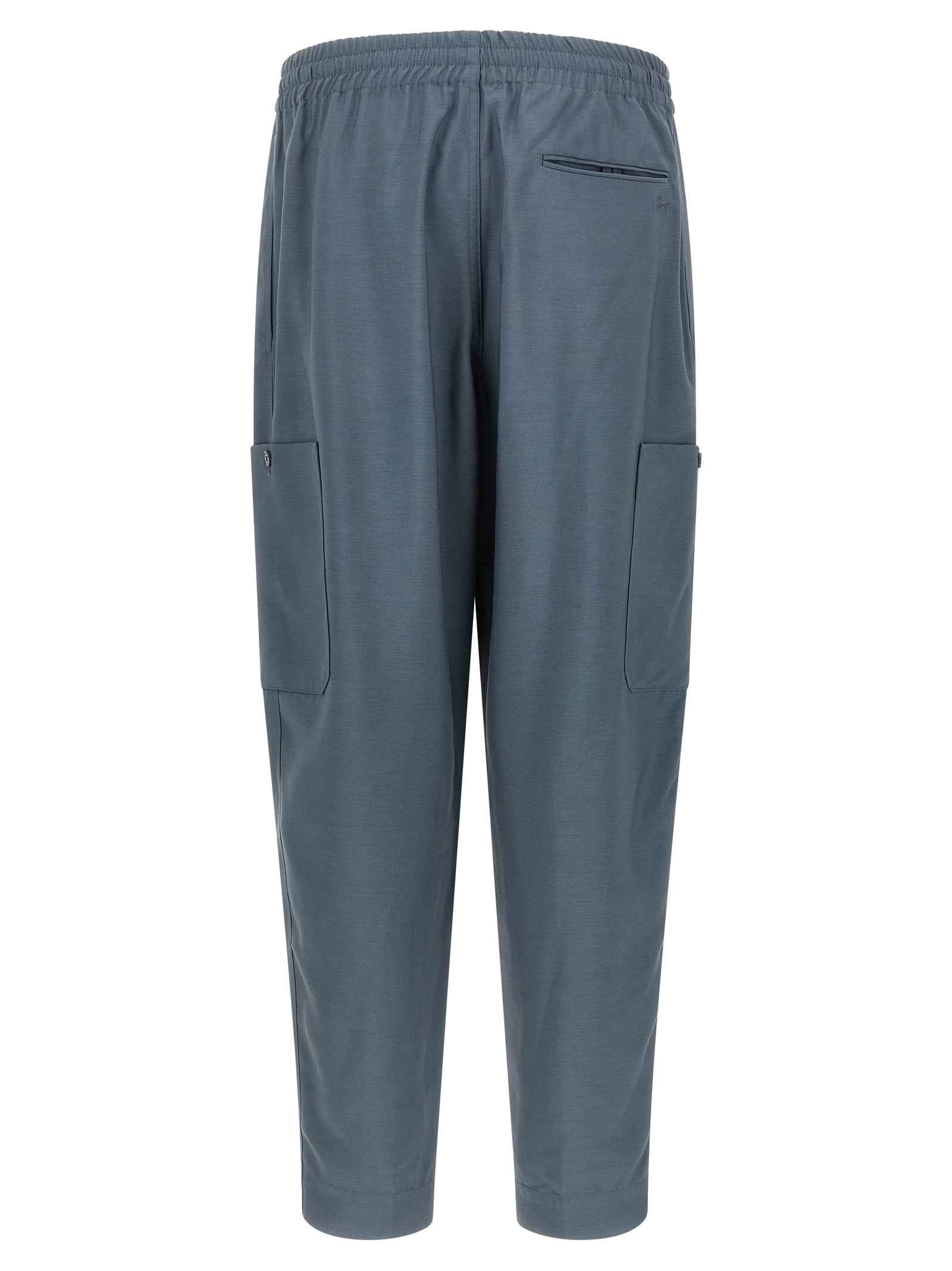 Kenzo Gray Wool Cargo Pants
