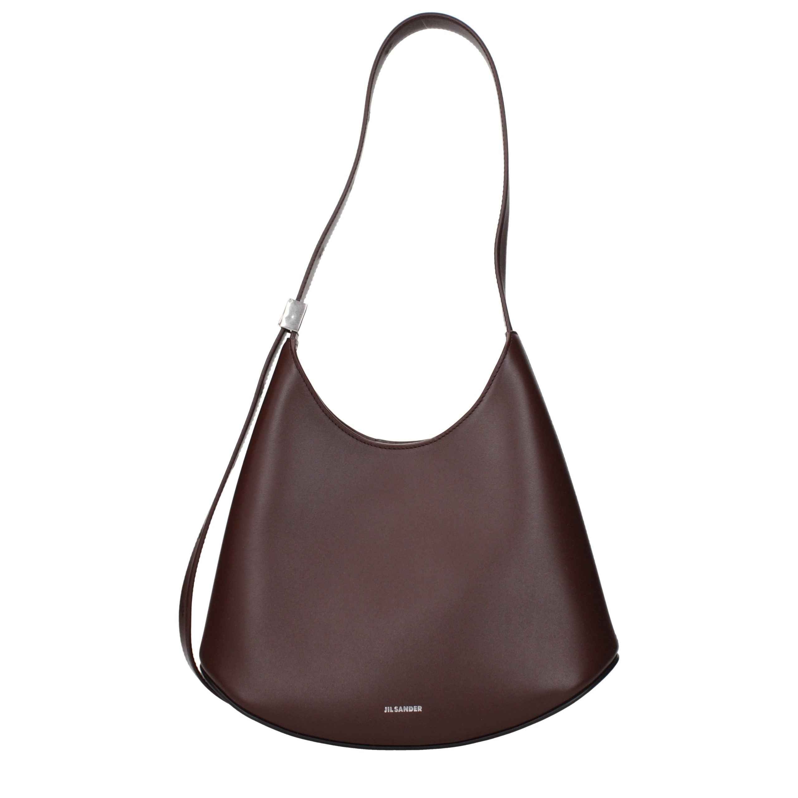 Jil Sander Red Leather Shoulder Bag