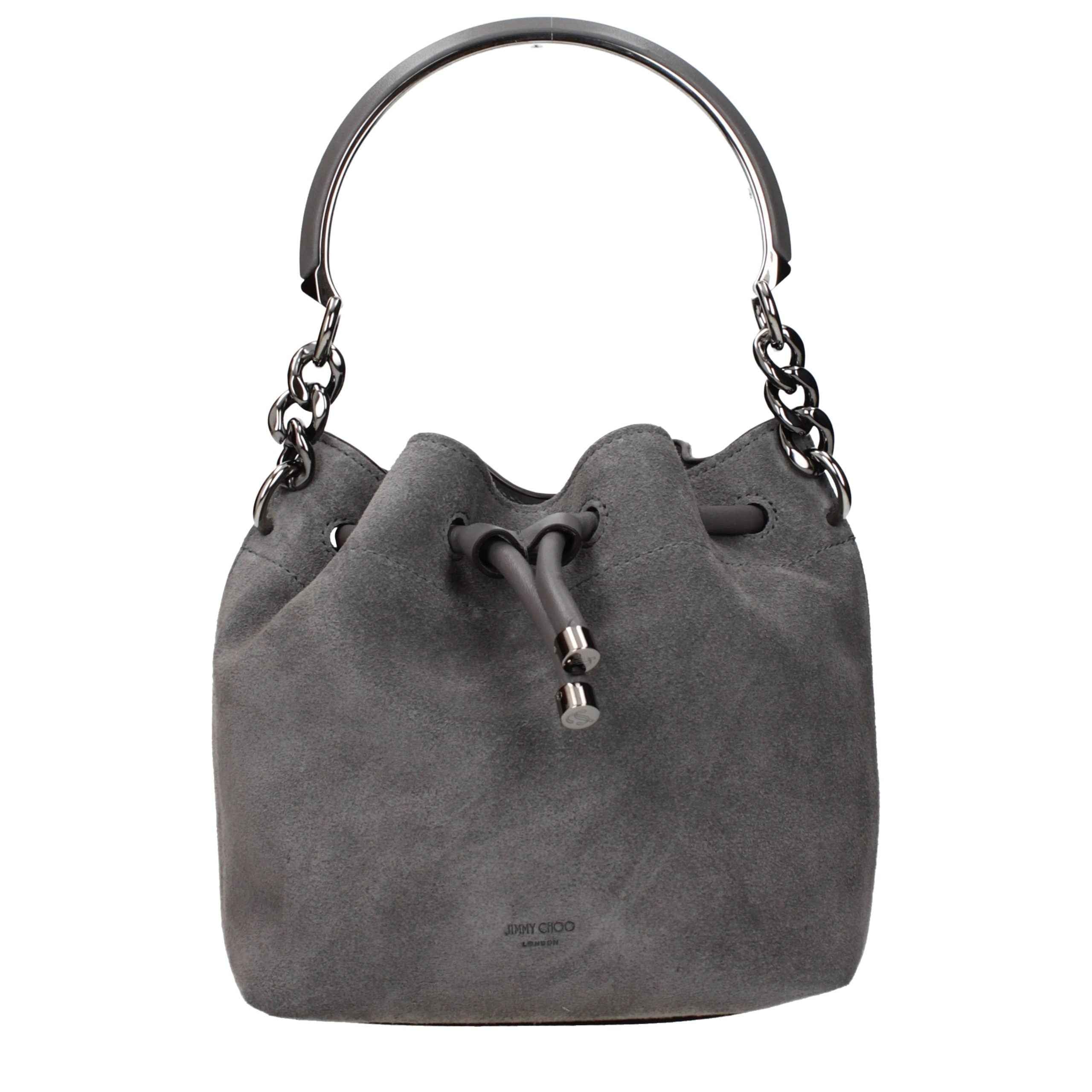 Jimmy Choo Gray Leather Handbag