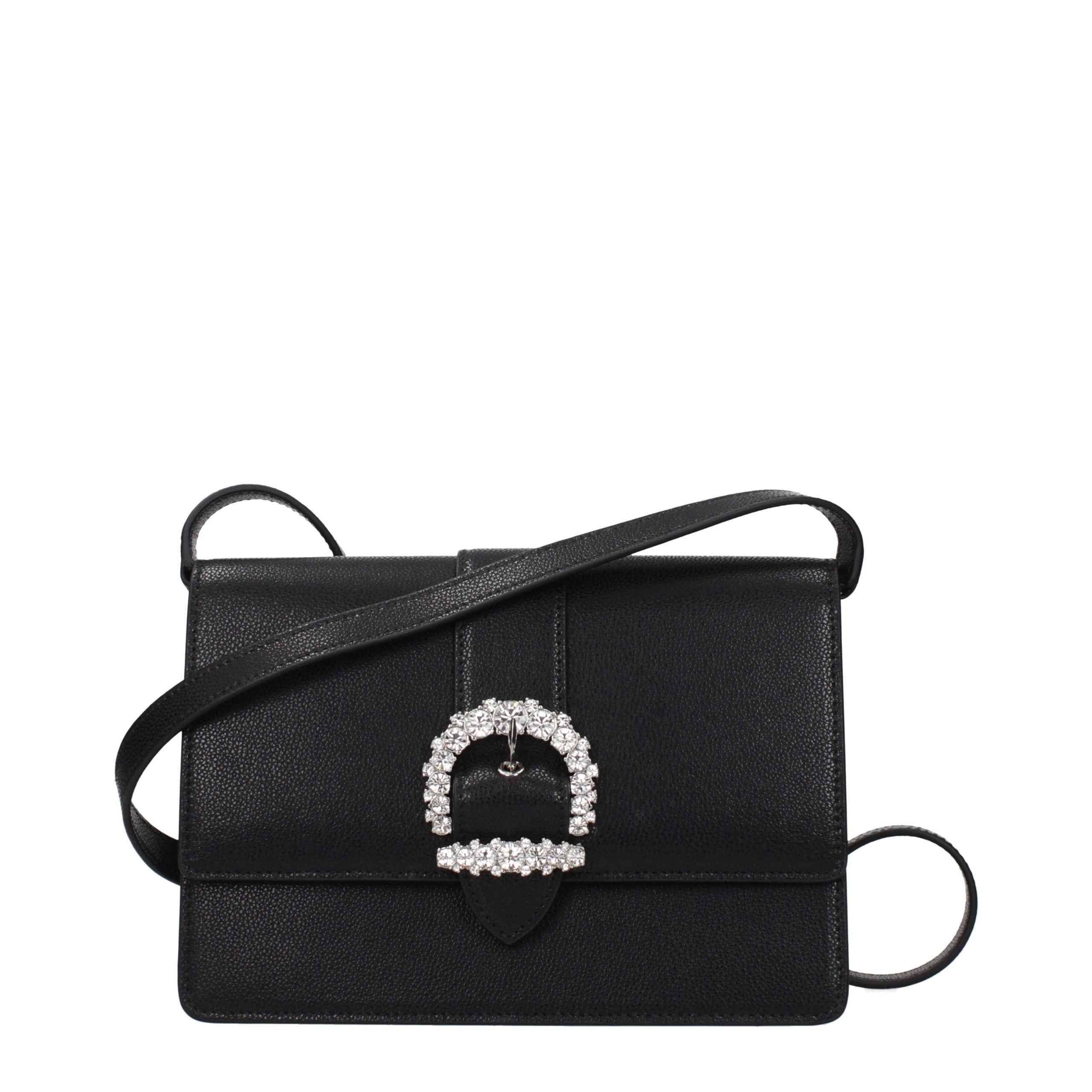 Jimmy Choo Black Leather Crossbody Bag