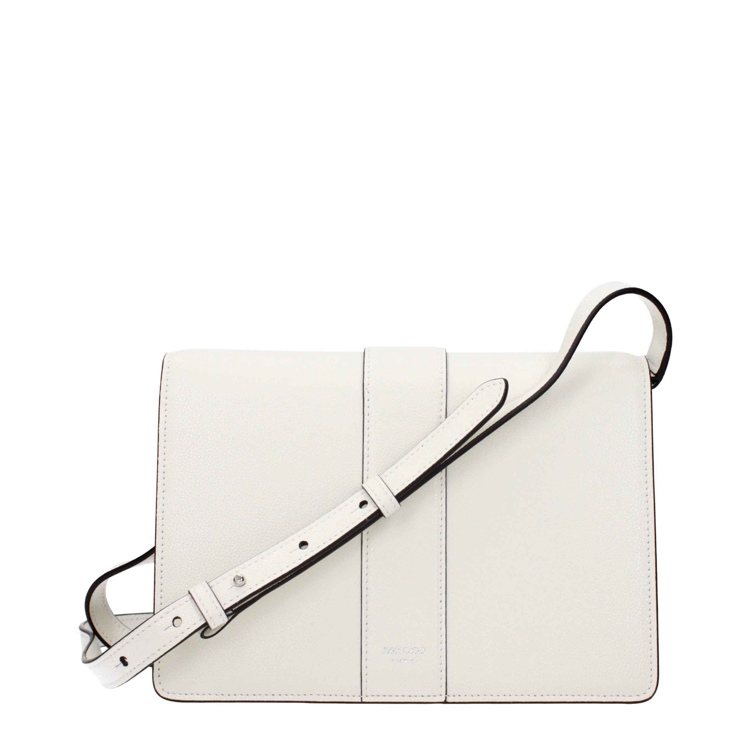 Jimmy Choo White Leather Crossbody Bag