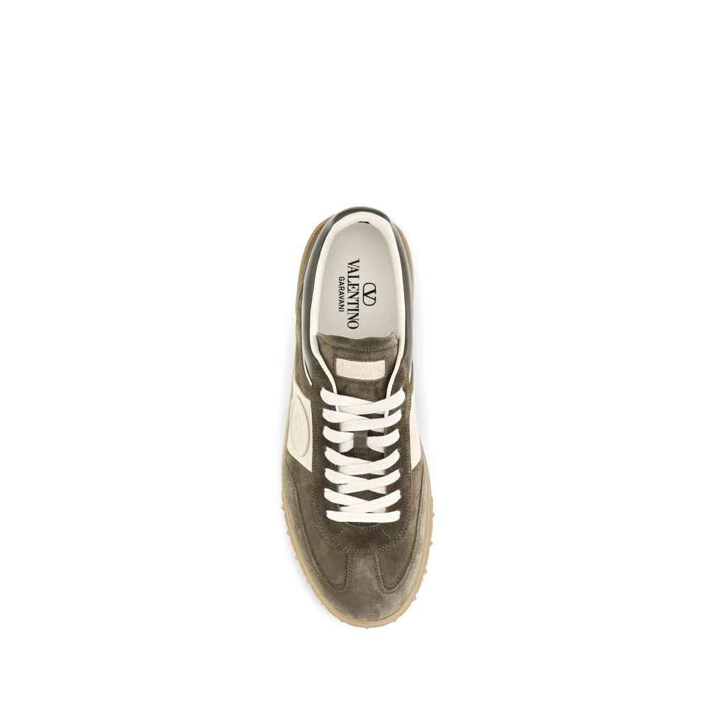 Valentino Garavani Bicolor Calf Leather Bos Taurus Low Top Sneakers
