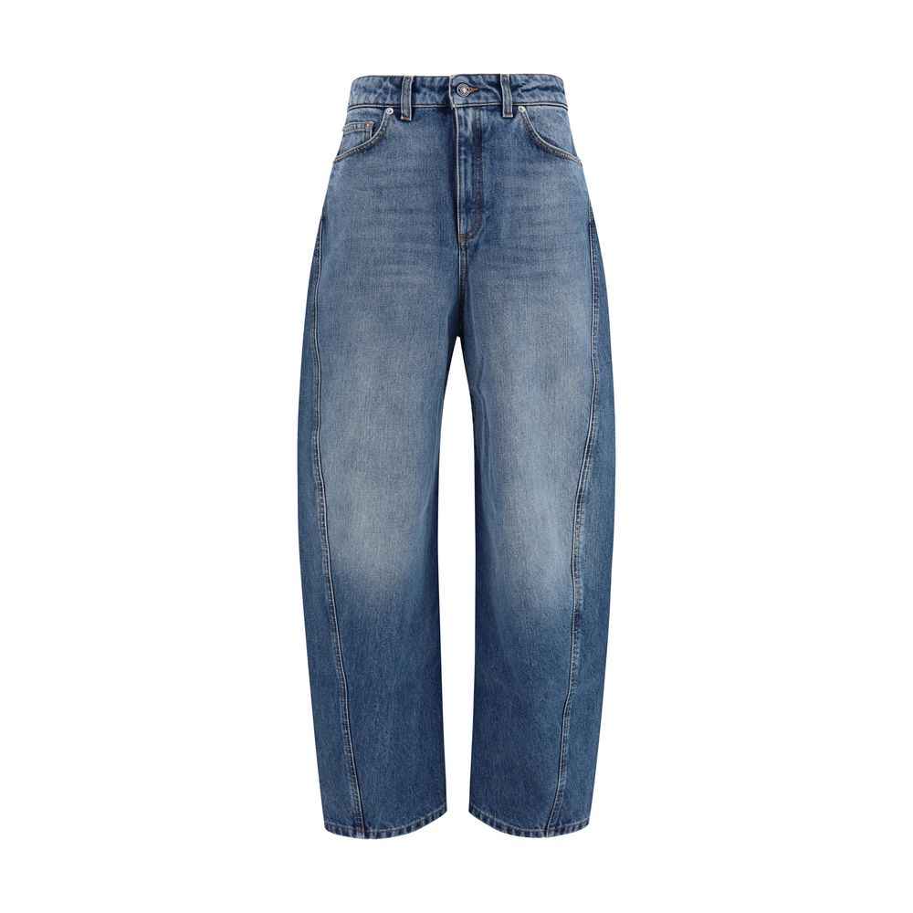 Givenchy Blue Cotton Relaxed Fit Jeans