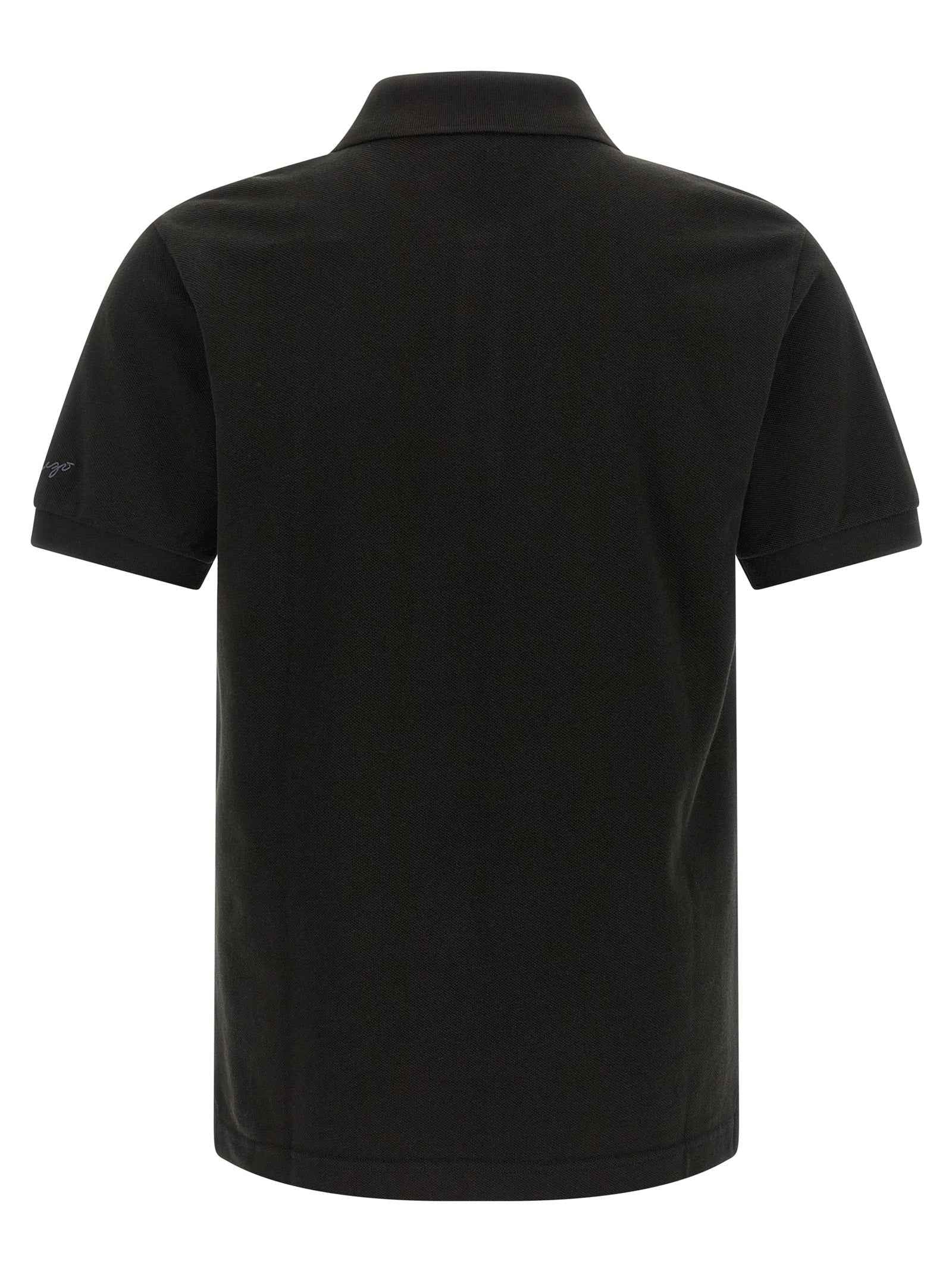 Kenzo Black Cotton Polo Shirt