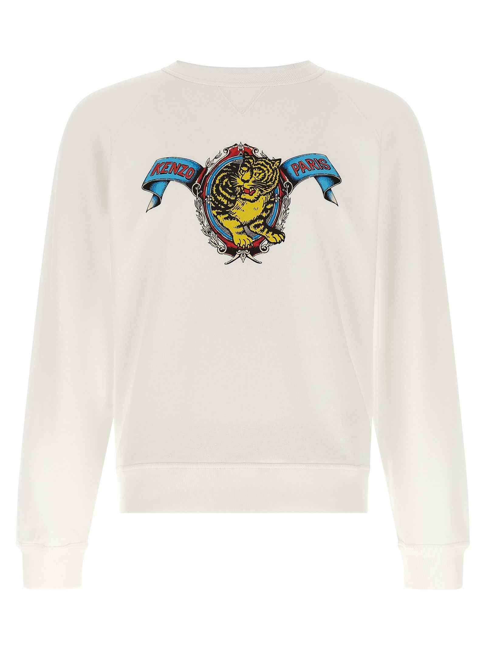 Kenzo White Viscose Sweatshirt