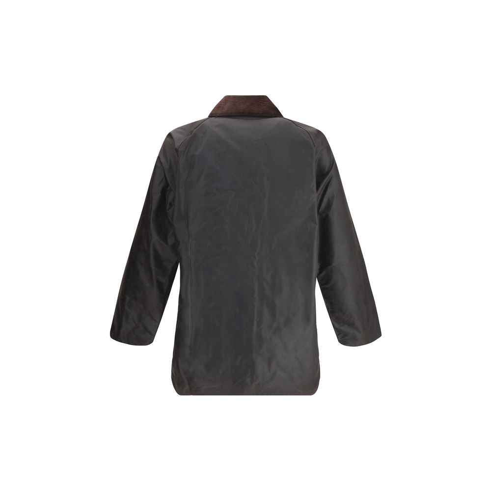 Barbour Black Cotton Full-Length Jacket