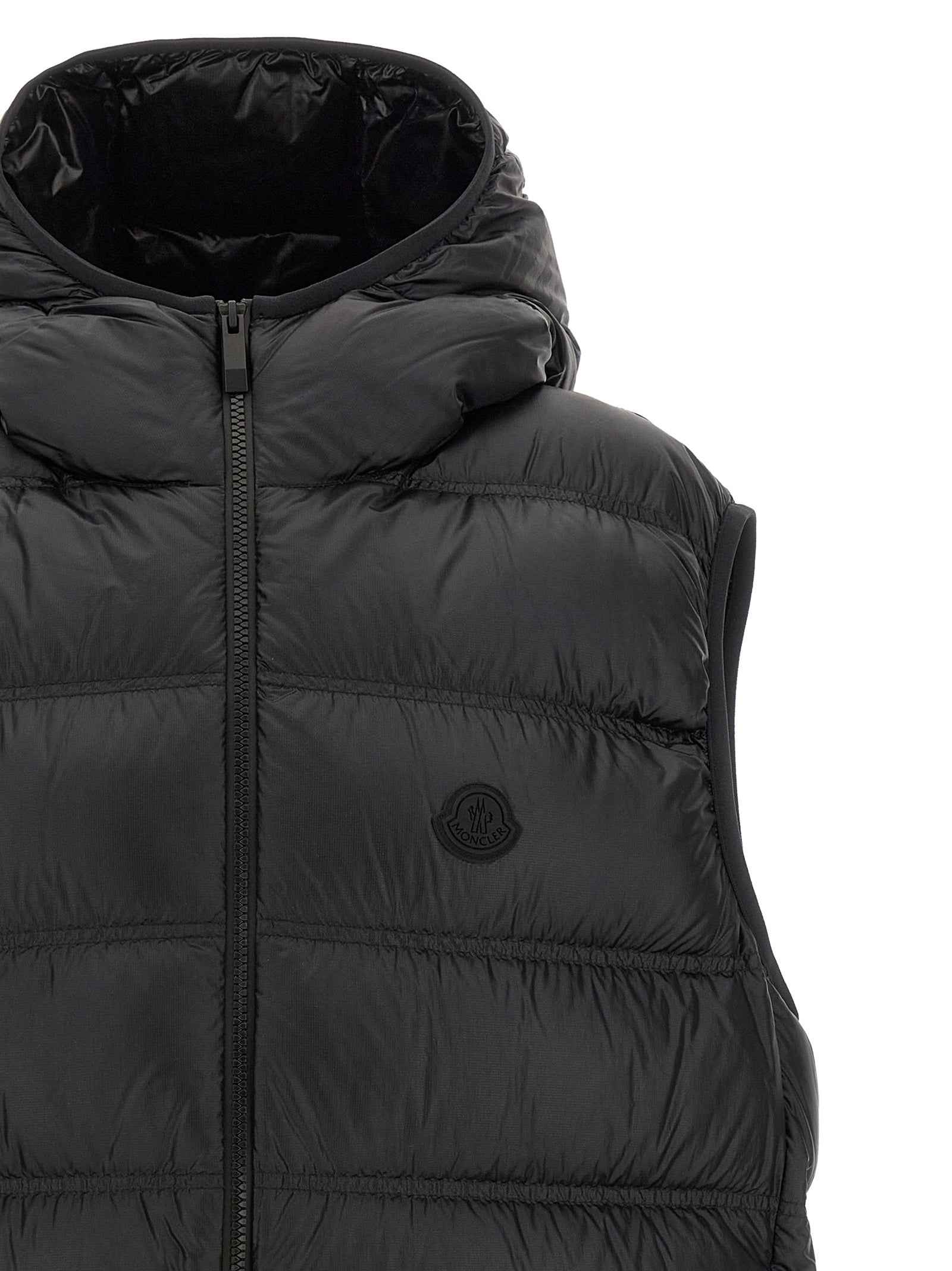Moncler Black Polyamide Sleeveless Jacket