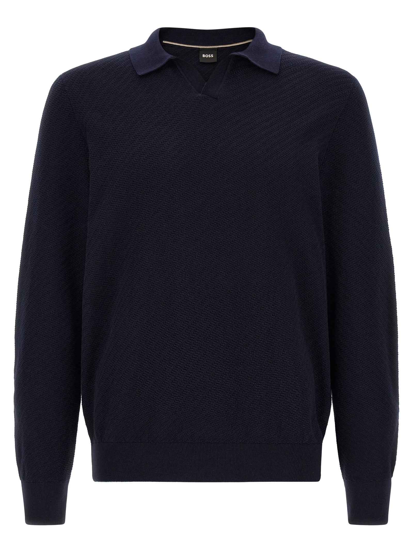 Hugo Boss Blue Cotton Polo Shirt