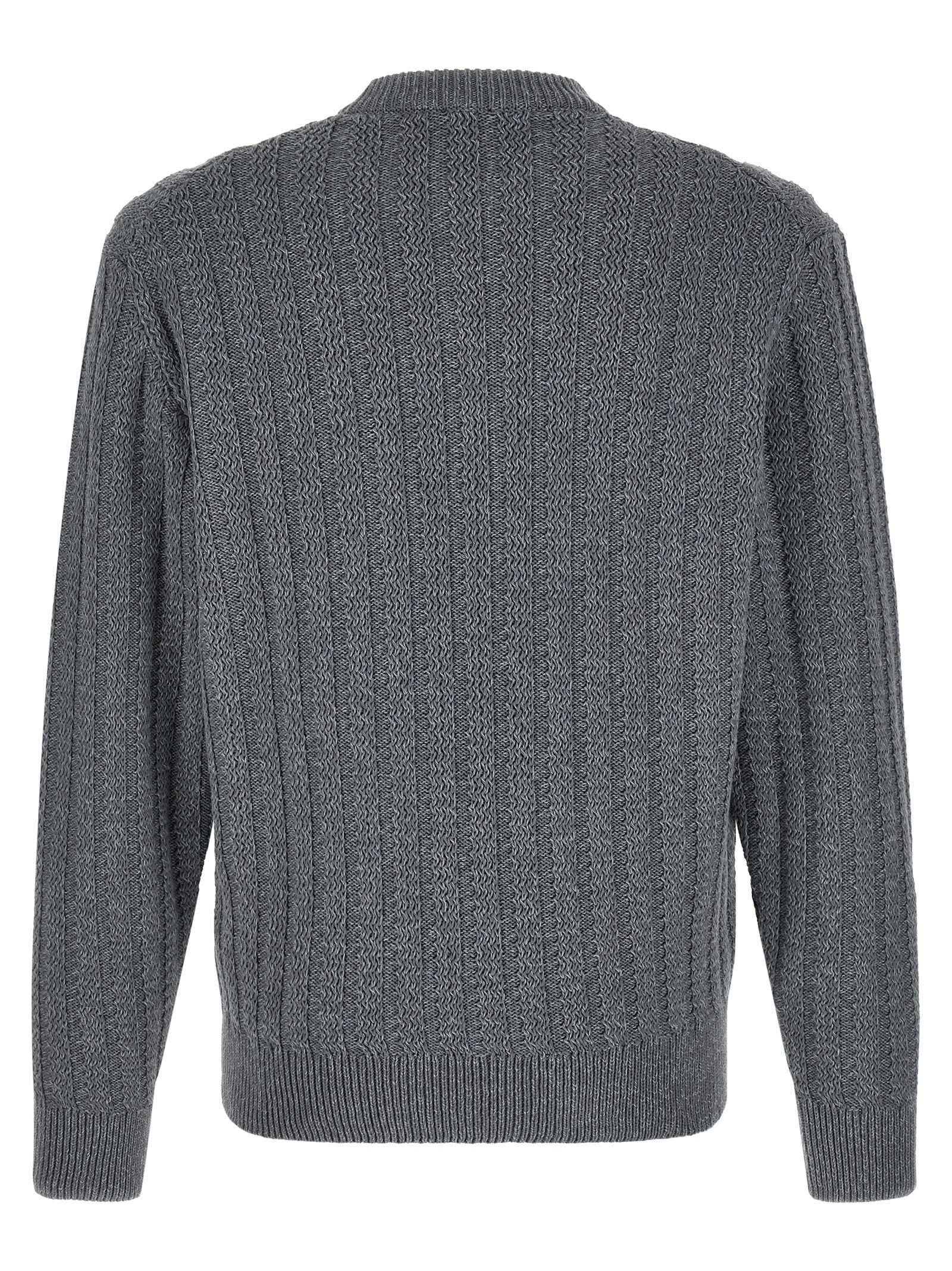 Hugo Boss Gray Cotton Cardigan