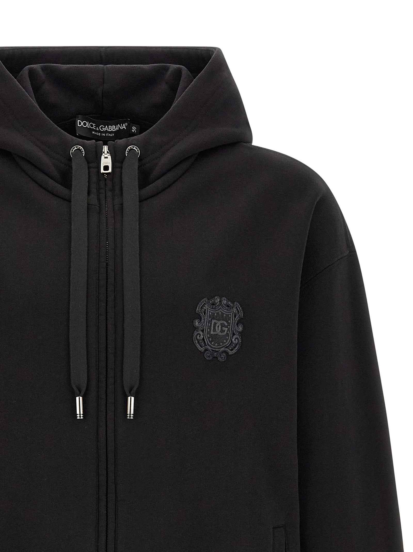 Dolce & Gabbana Black Cotton Sweatshirt