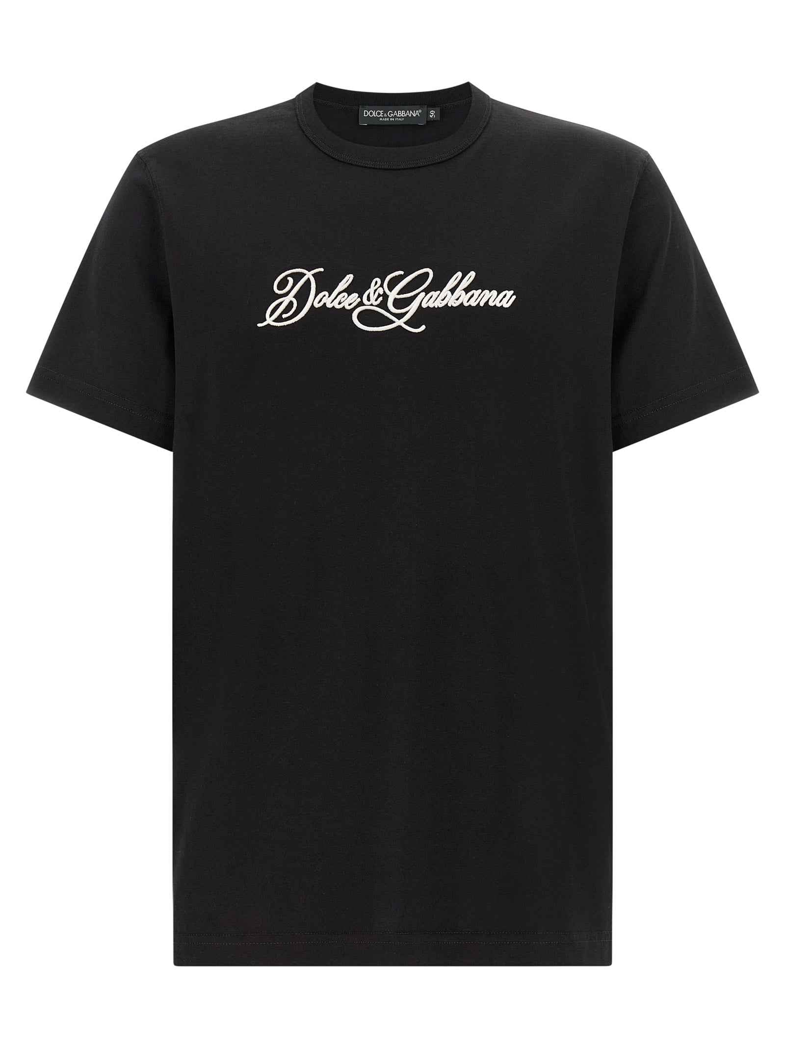 Dolce & Gabbana Black Cotton T-Shirt