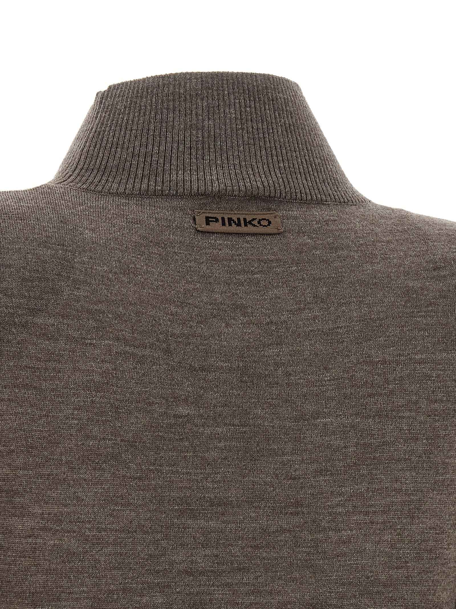 PINKO Beige Wool Long Dress