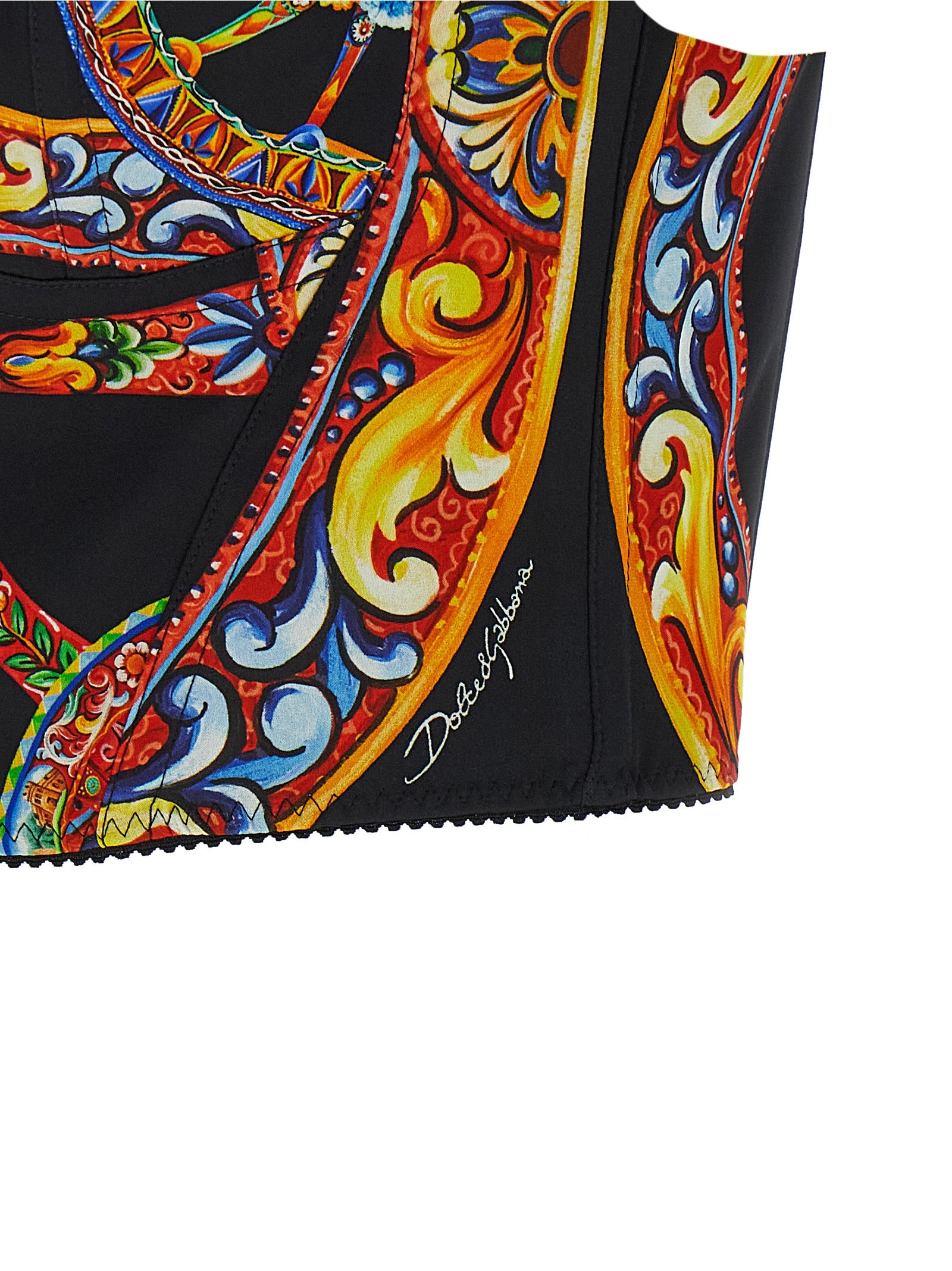Dolce & Gabbana Multicolor Silk Tank Tops
