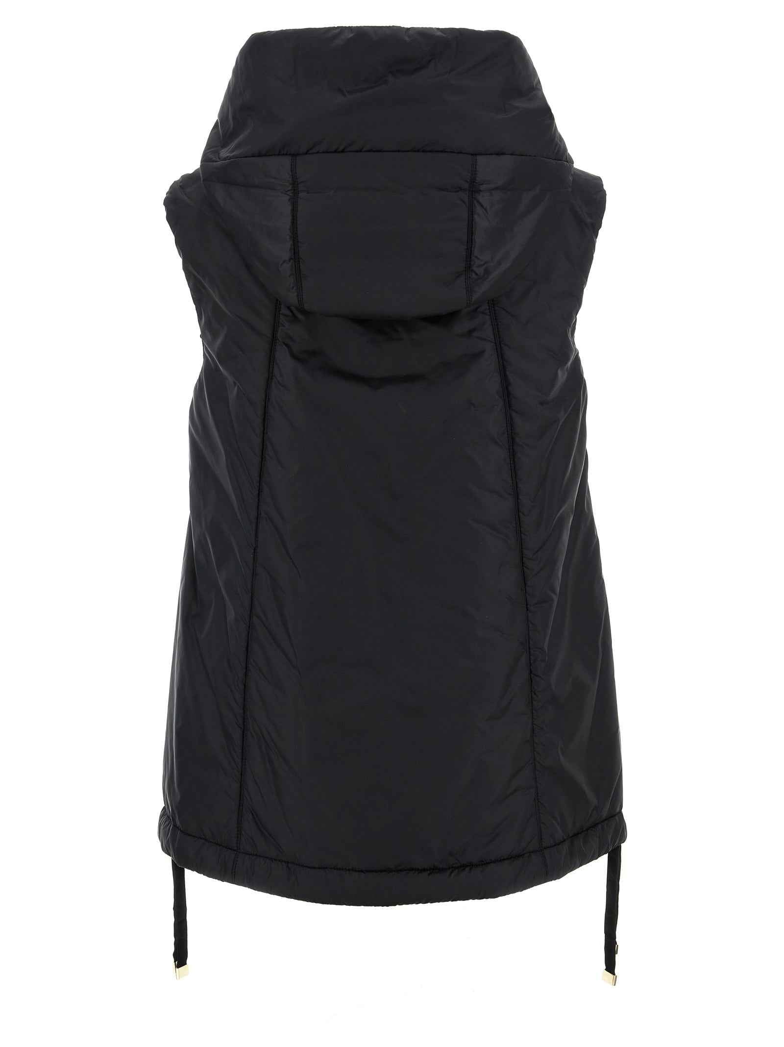 Max Mara Black Polyester Sleeveless Jacket