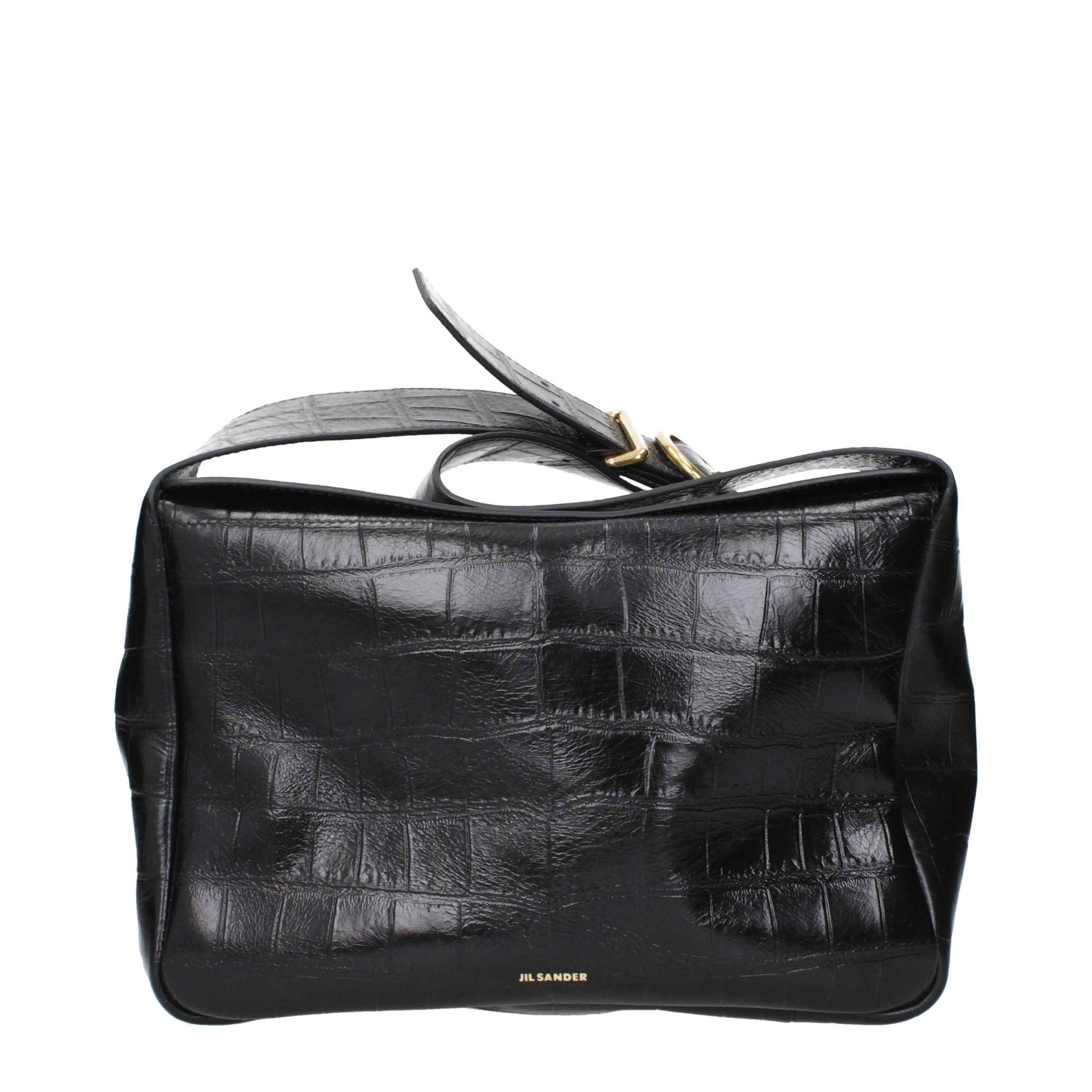 Jil Sander Black Leather Crossbody Bag