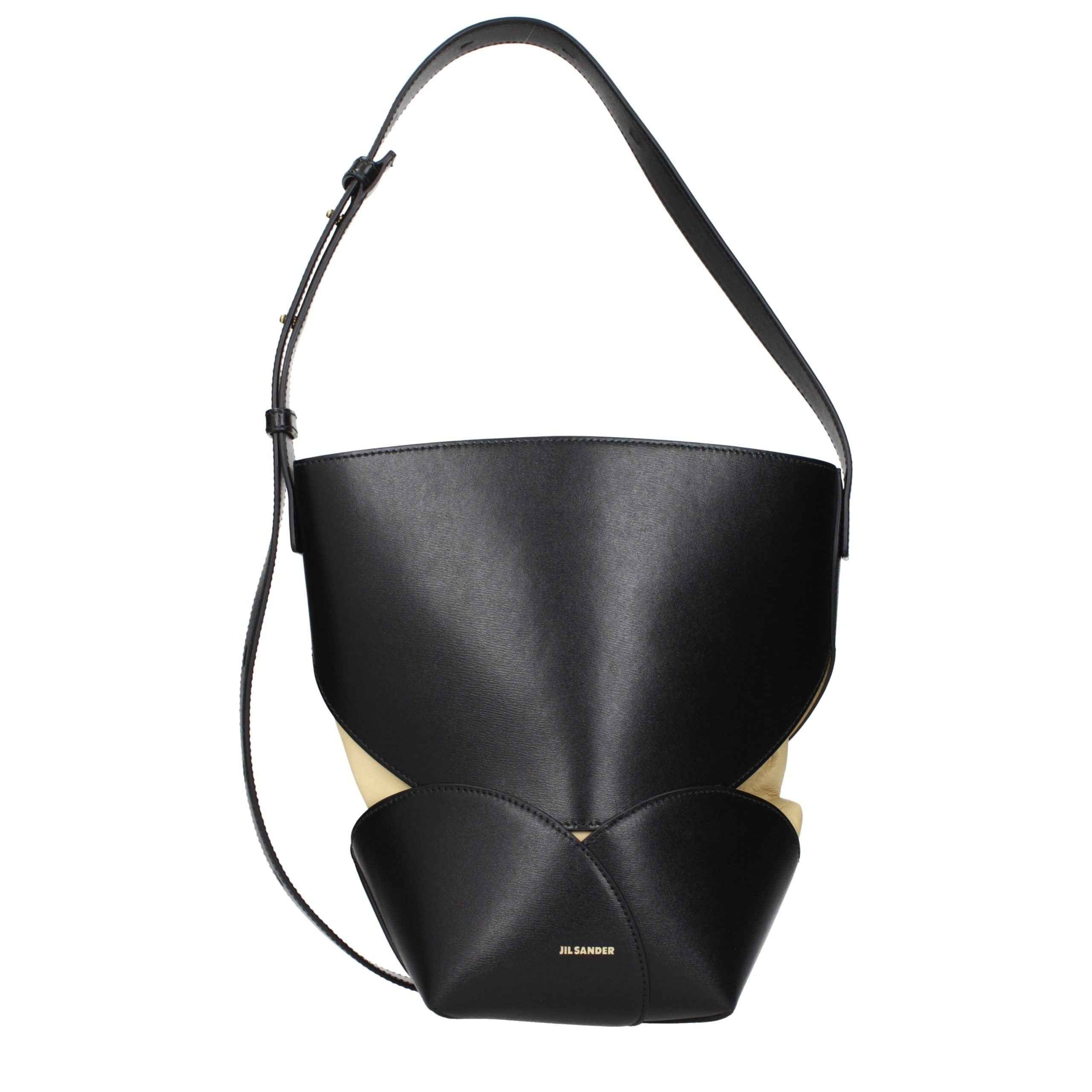 Jil Sander Black Leather Crossbody Bag