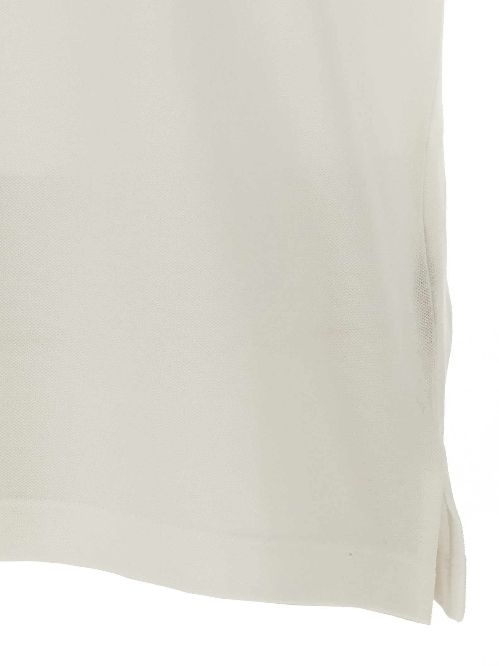 Fendi White Cotton Polo Shirt