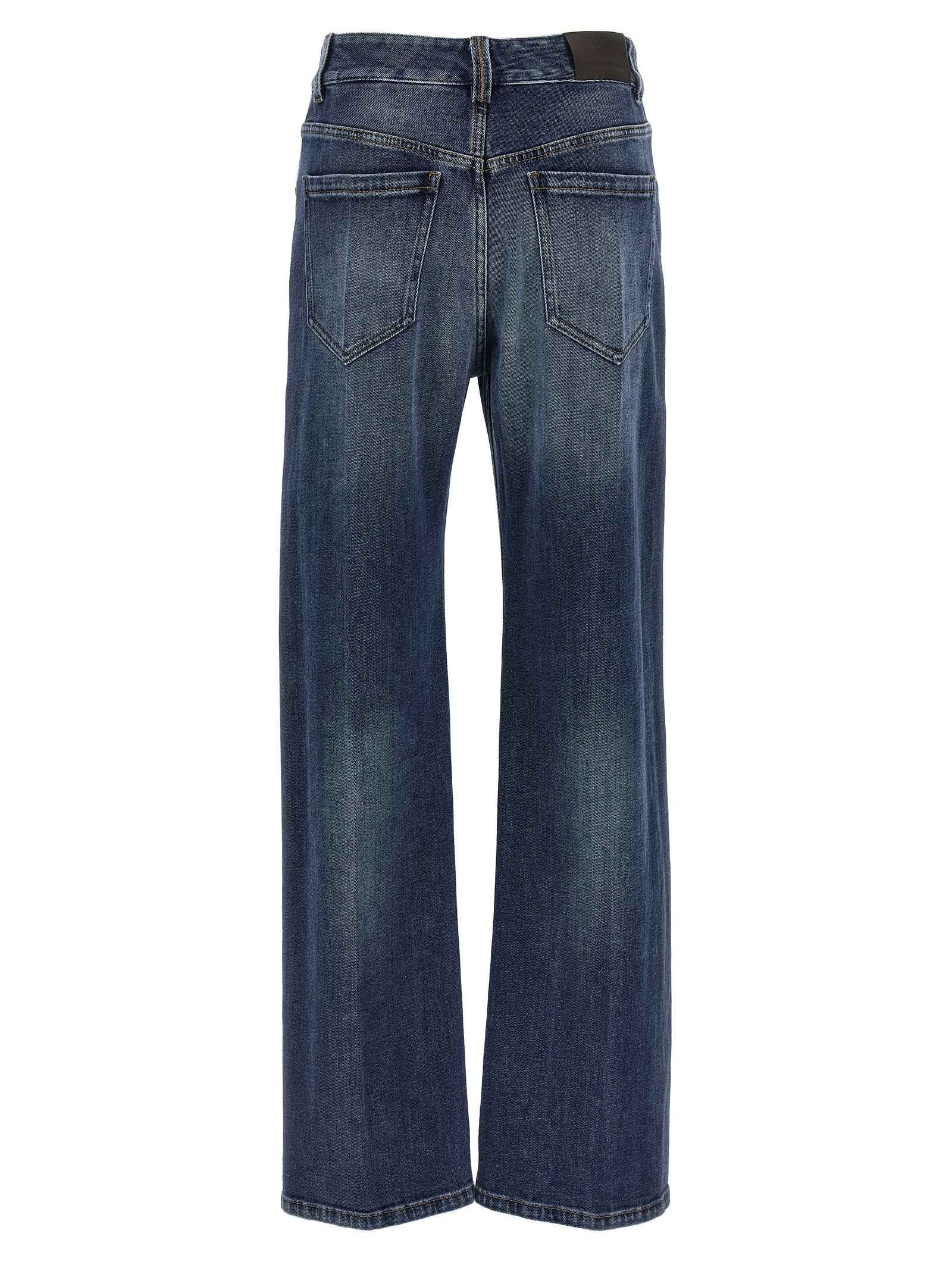 Brunello Cucinelli Blue Cotton Relaxed Fit Jeans