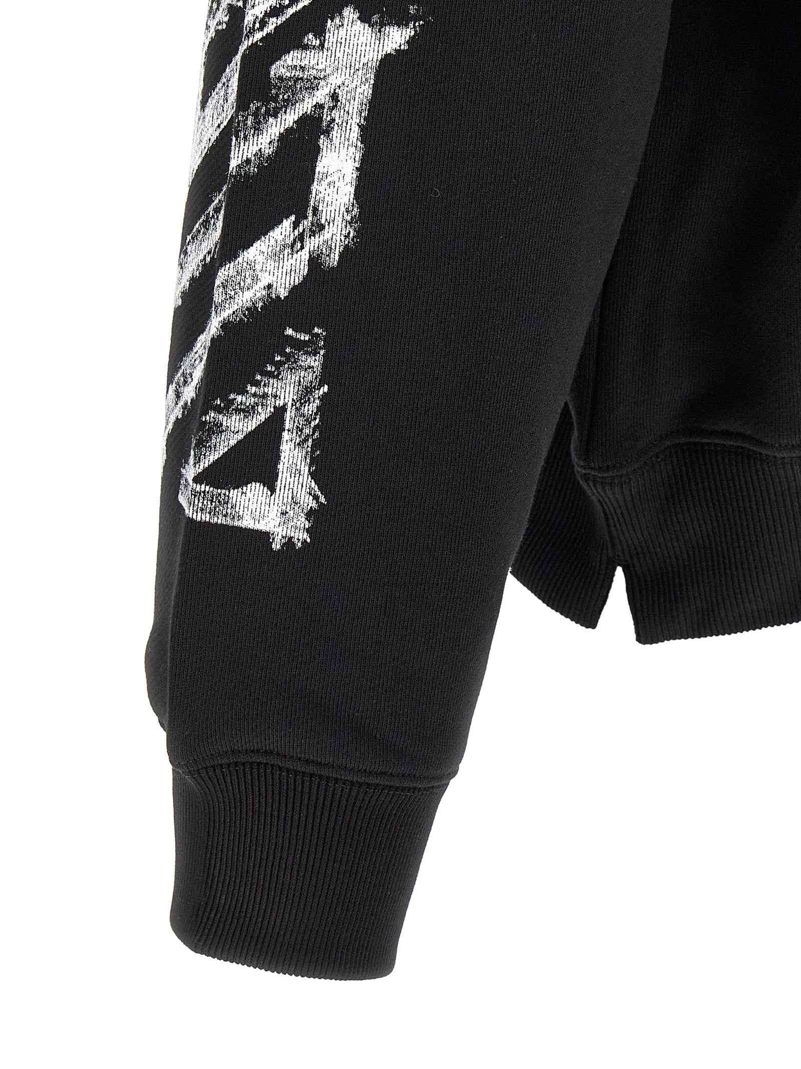 Off-White Black Cotton Sweatshirt
