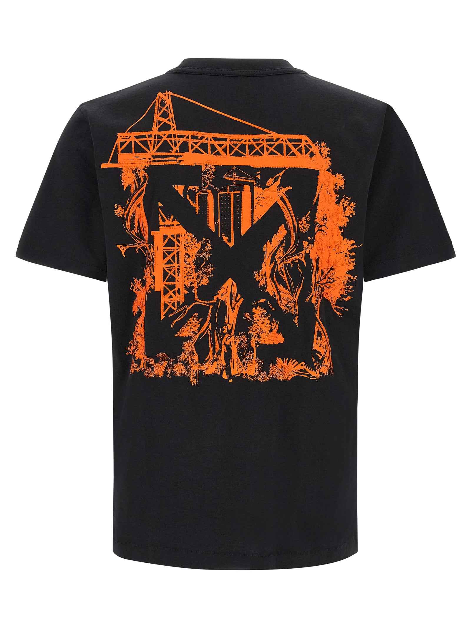 Off-White Black Cotton T-Shirt