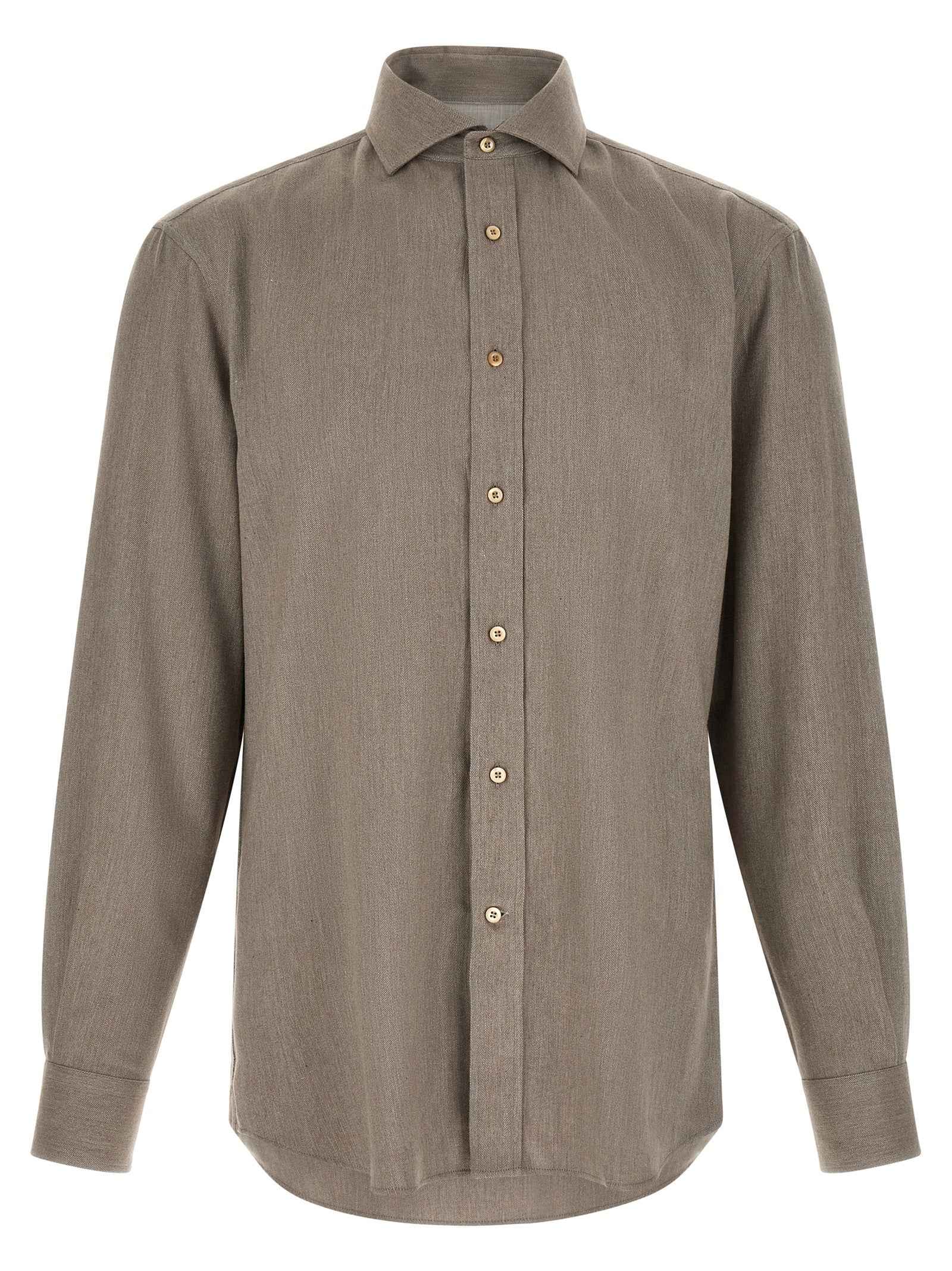 Brunello Cucinelli Gray Cotton Blouse