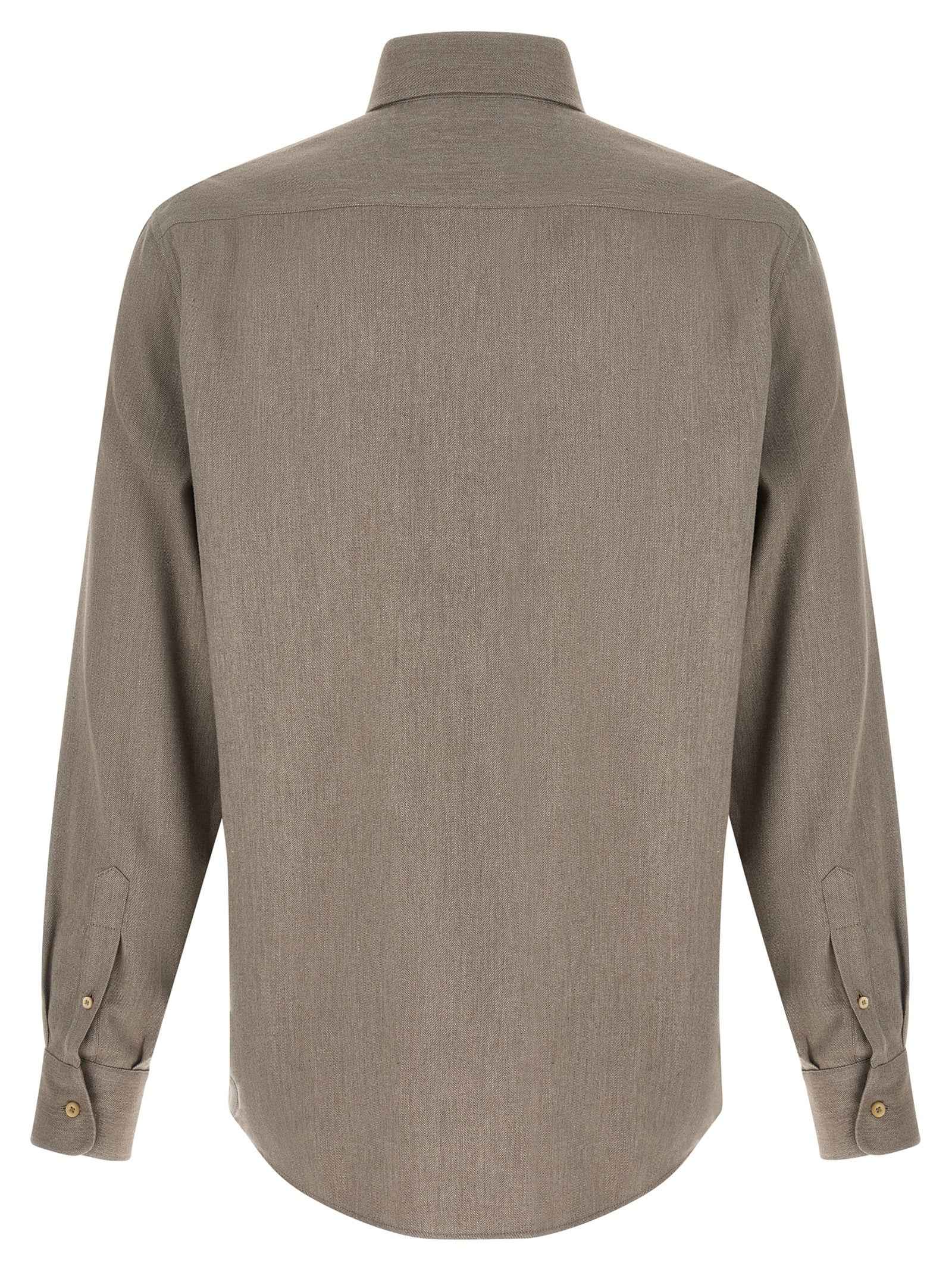 Brunello Cucinelli Gray Cotton Blouse