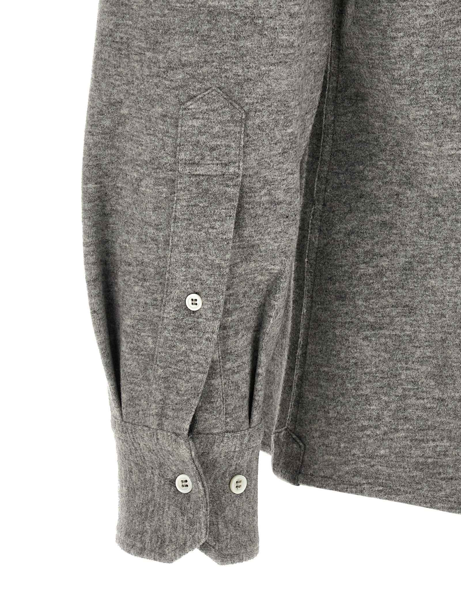 Brunello Cucinelli Gray Cashmere Blouse