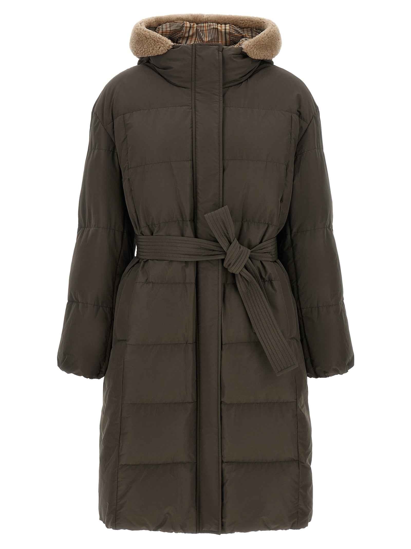 Brunello Cucinelli Bicolor Cotton Coat