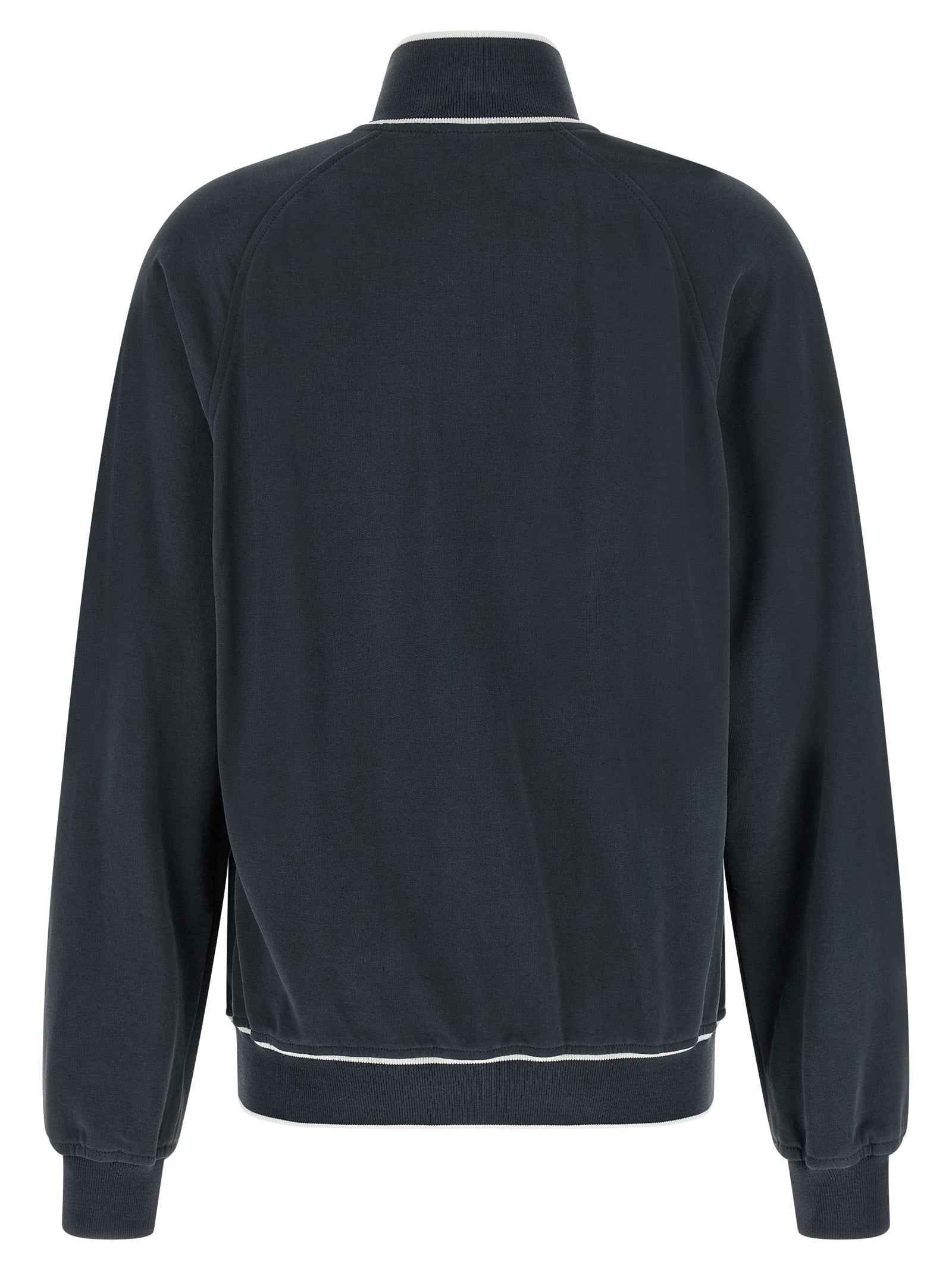 Brunello Cucinelli Blue Cotton Sweatshirt