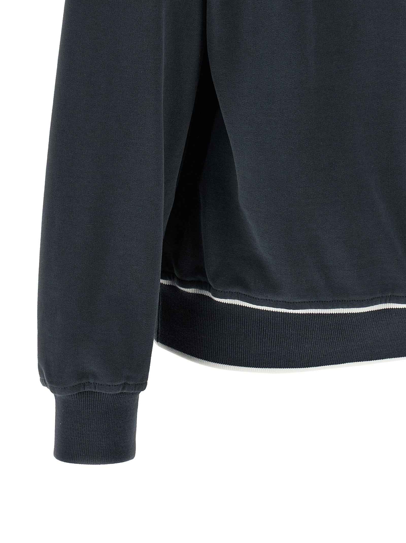 Brunello Cucinelli Blue Cotton Sweatshirt