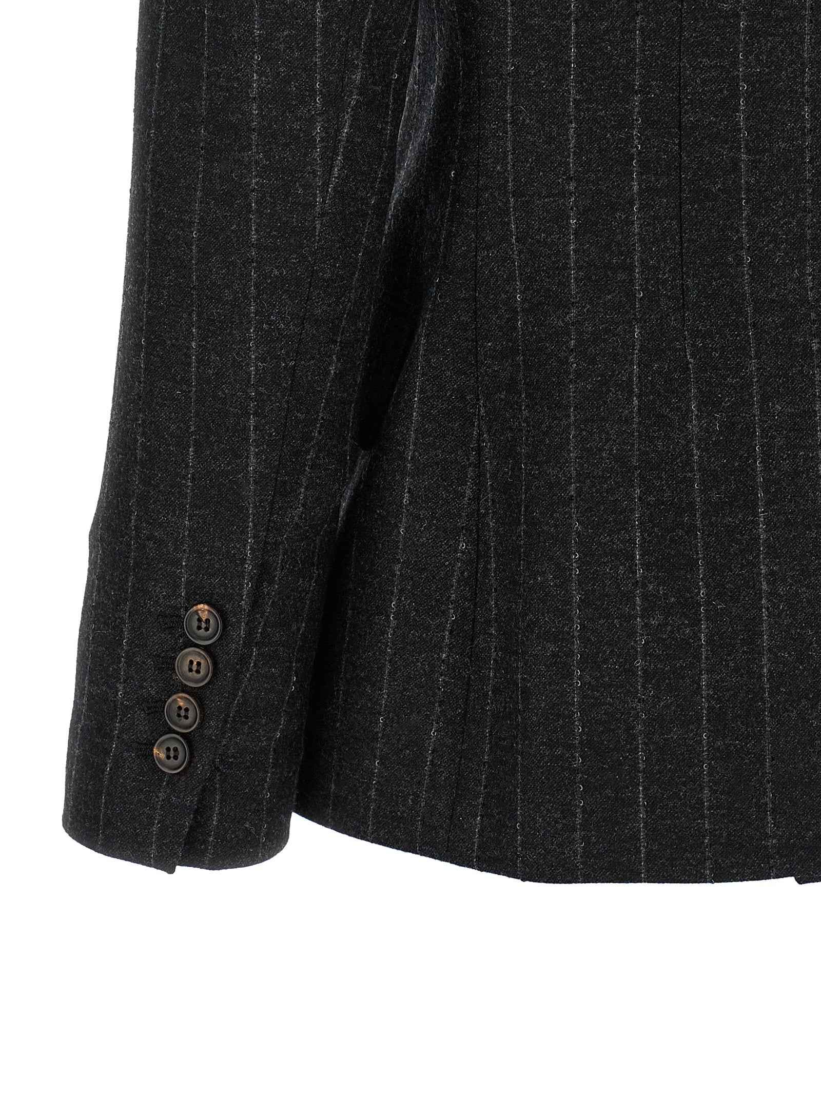 Brunello Cucinelli Gray Virgin Wool Blazer