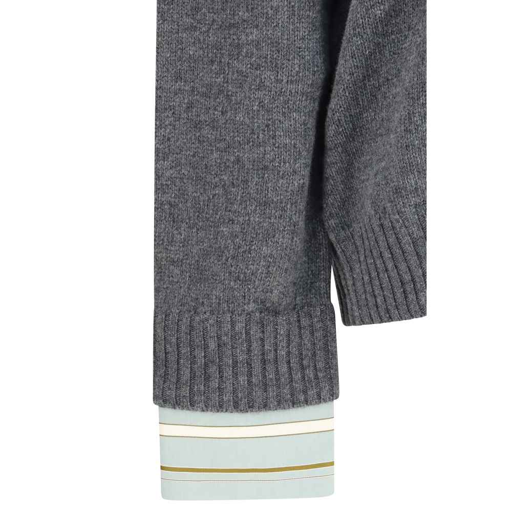 Prada Gray Wool Oves Aries Sweatshirt