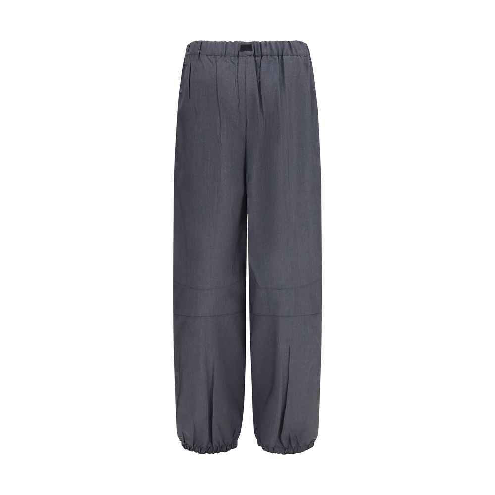 Prada Gray Wool Oves Aries Casual Pants