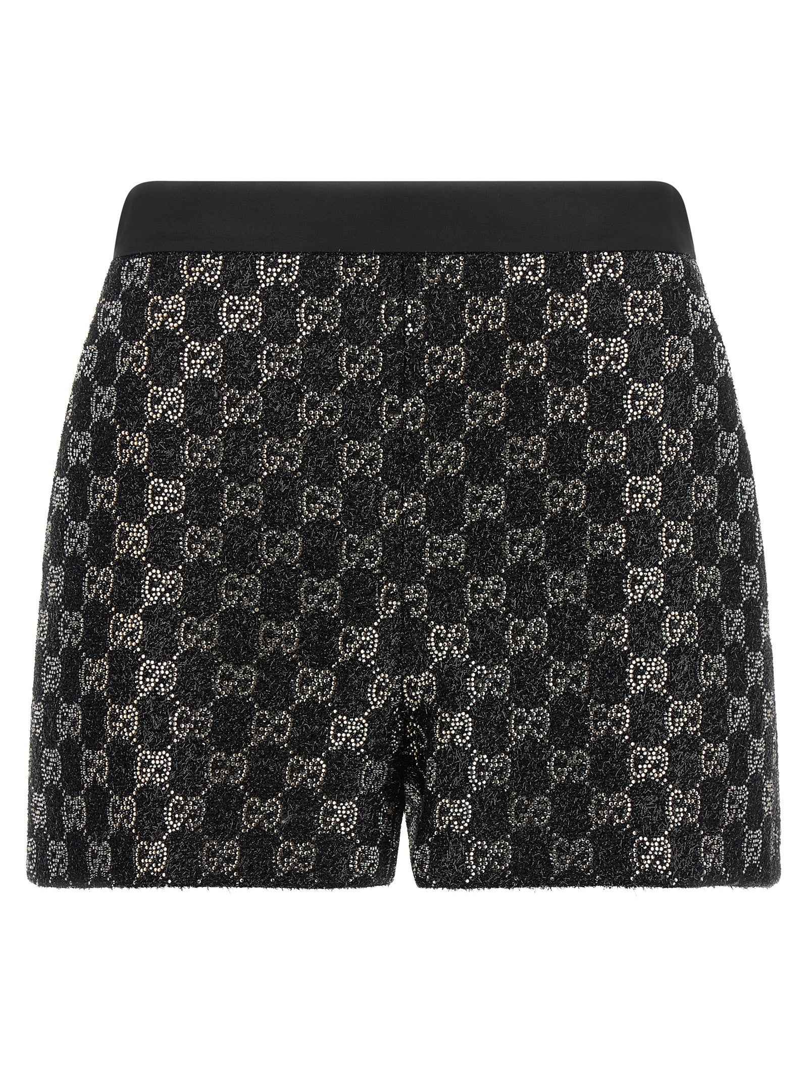 Gucci Black Viscose Bermuda Shorts