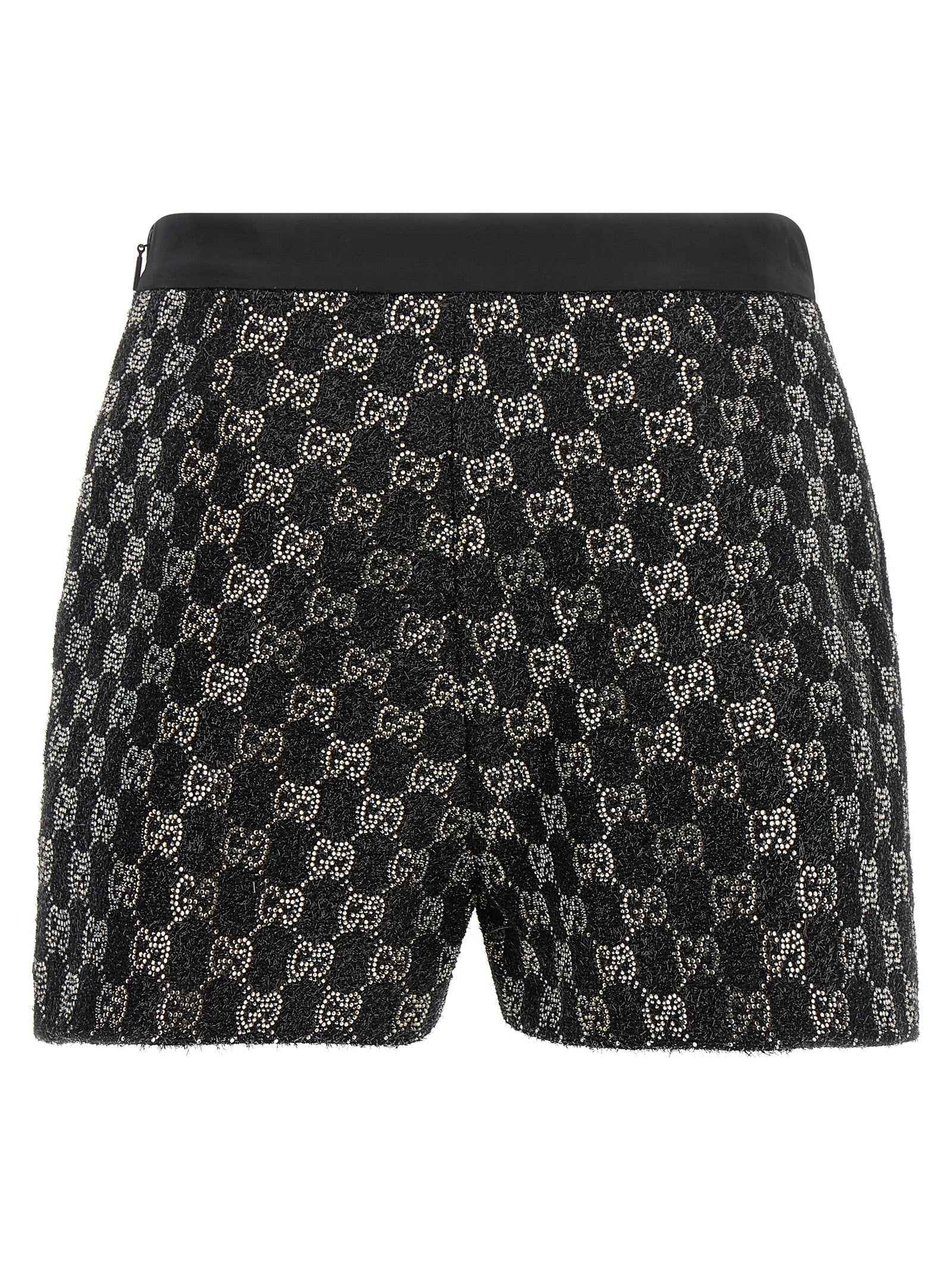 Gucci Black Viscose Bermuda Shorts