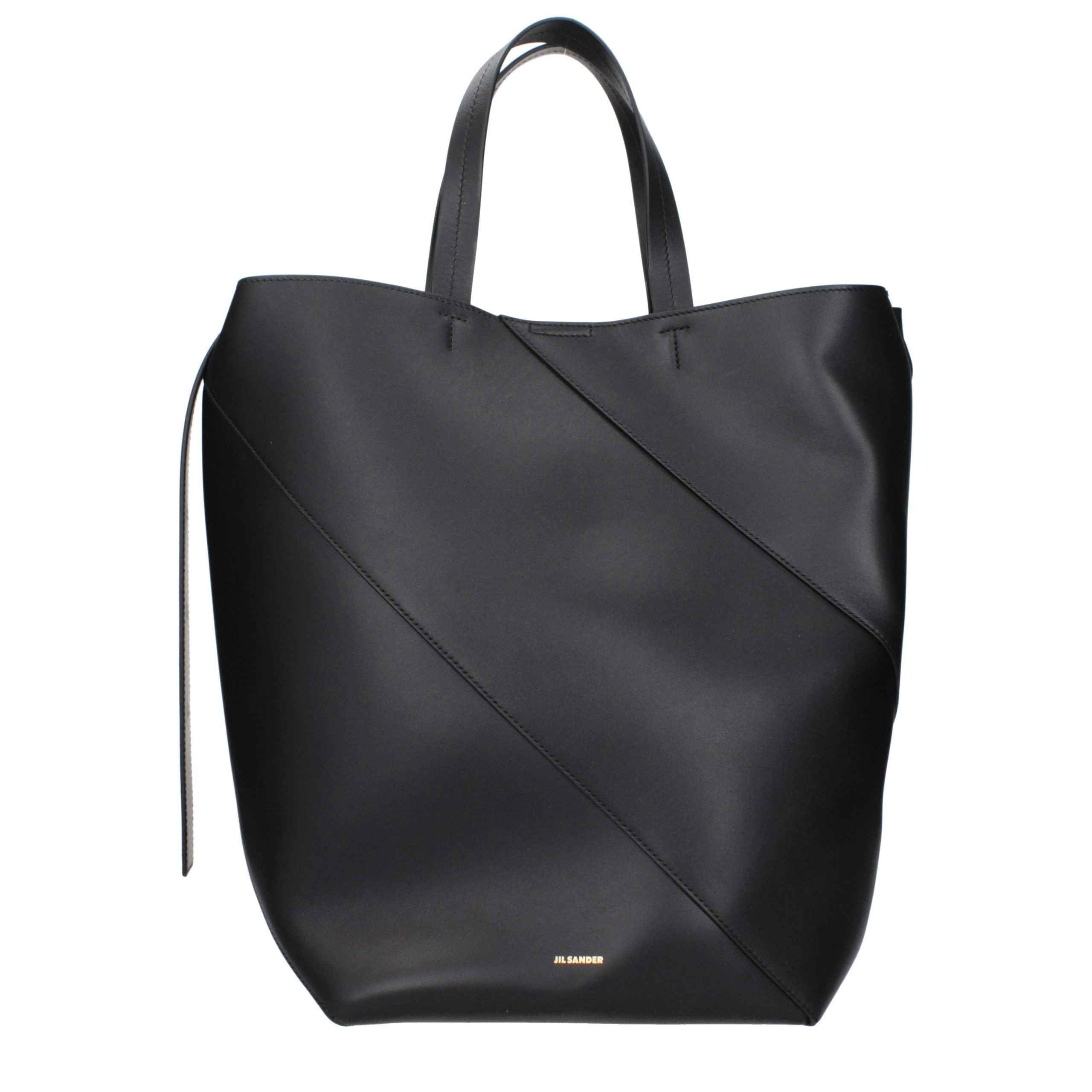 Jil Sander Black Leather Crossbody Bag