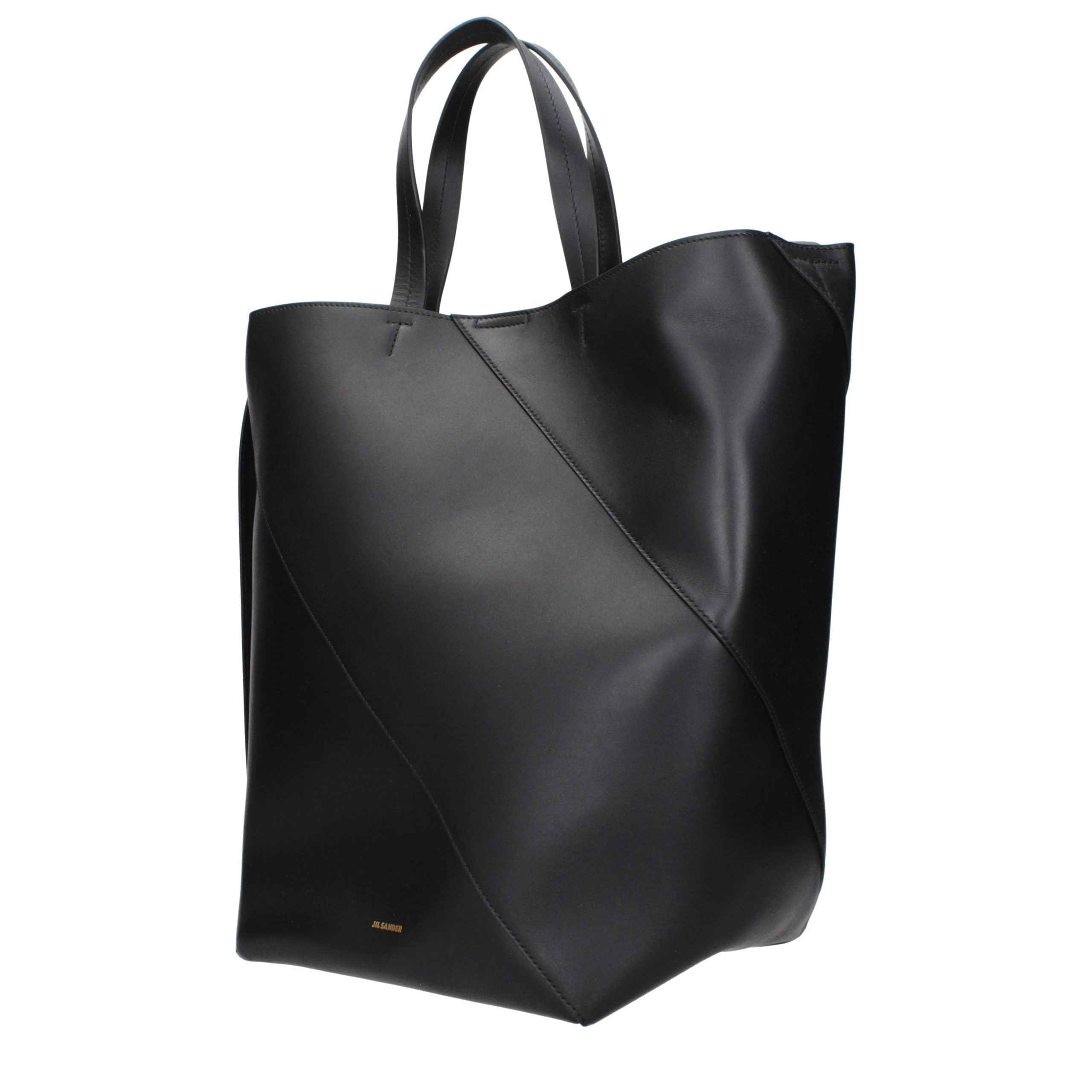 Jil Sander Black Leather Crossbody Bag