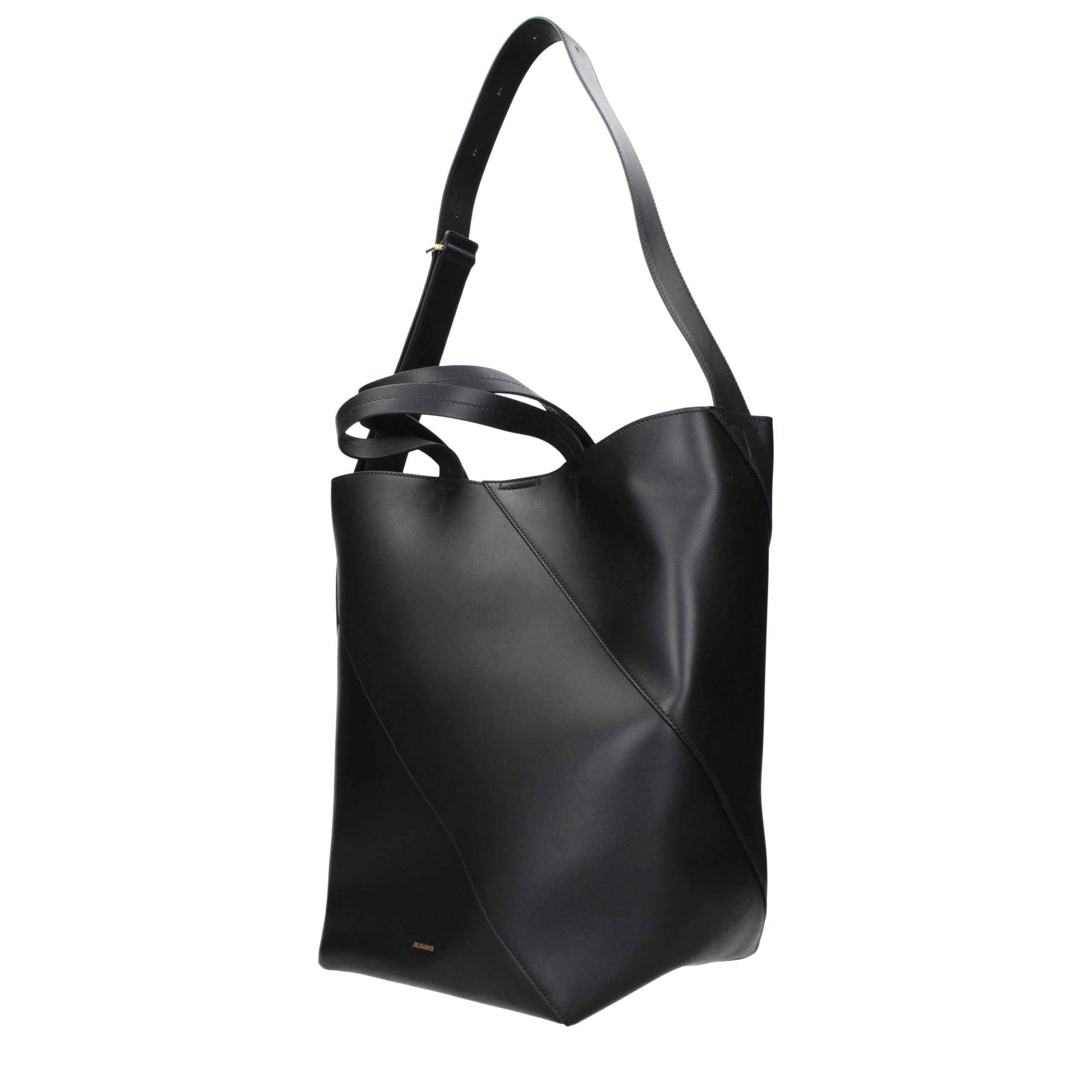 Jil Sander Black Leather Crossbody Bag