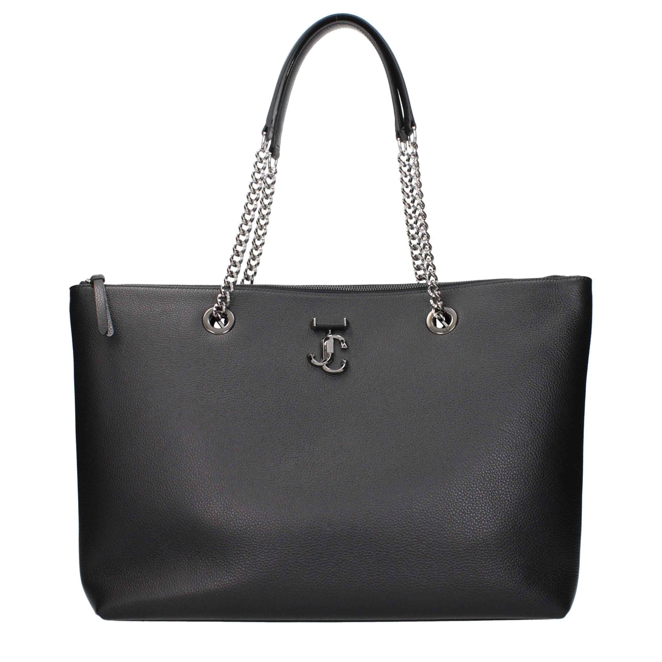 Jimmy Choo Black Leather Shoulder Bag