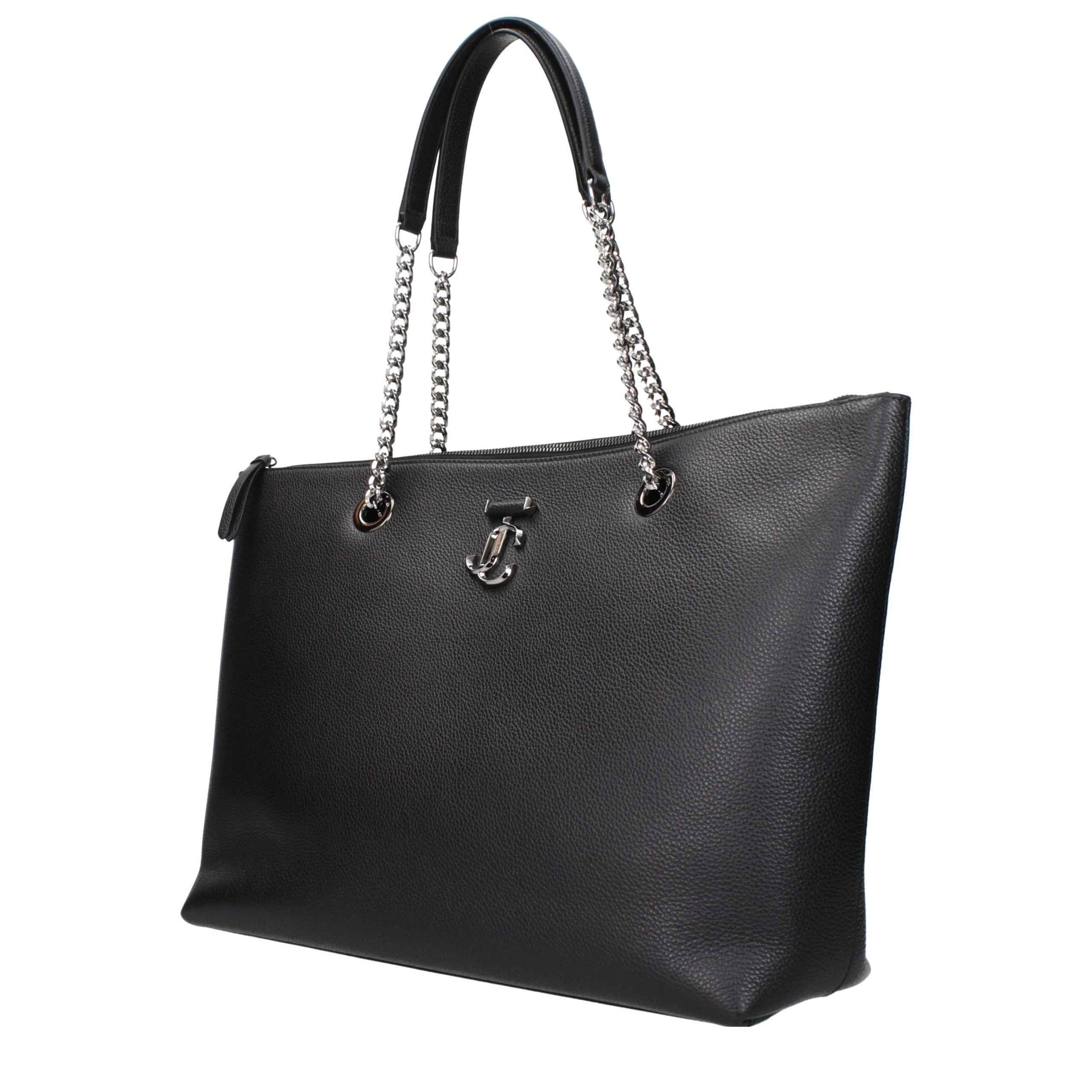 Jimmy Choo Black Leather Shoulder Bag