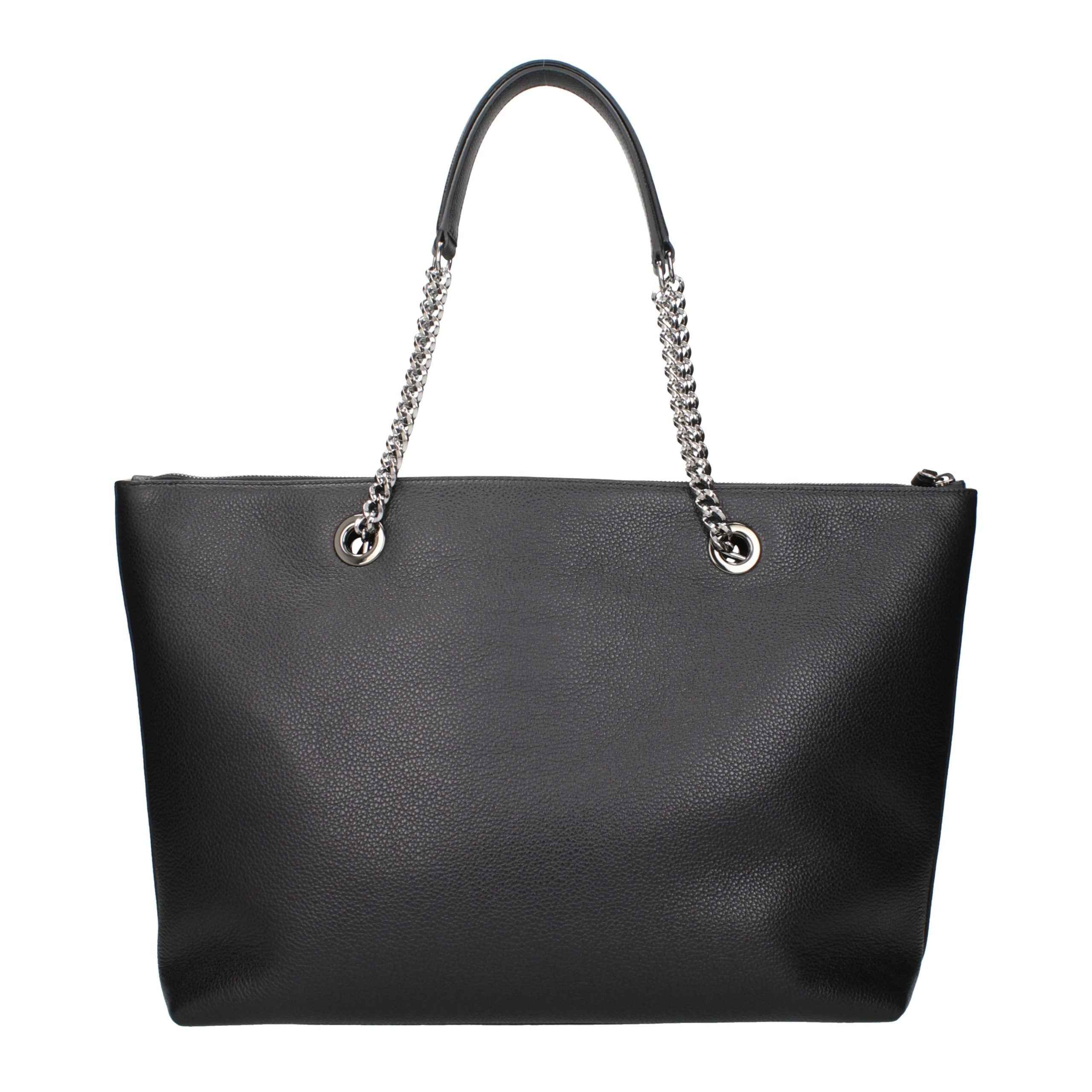 Jimmy Choo Black Leather Shoulder Bag