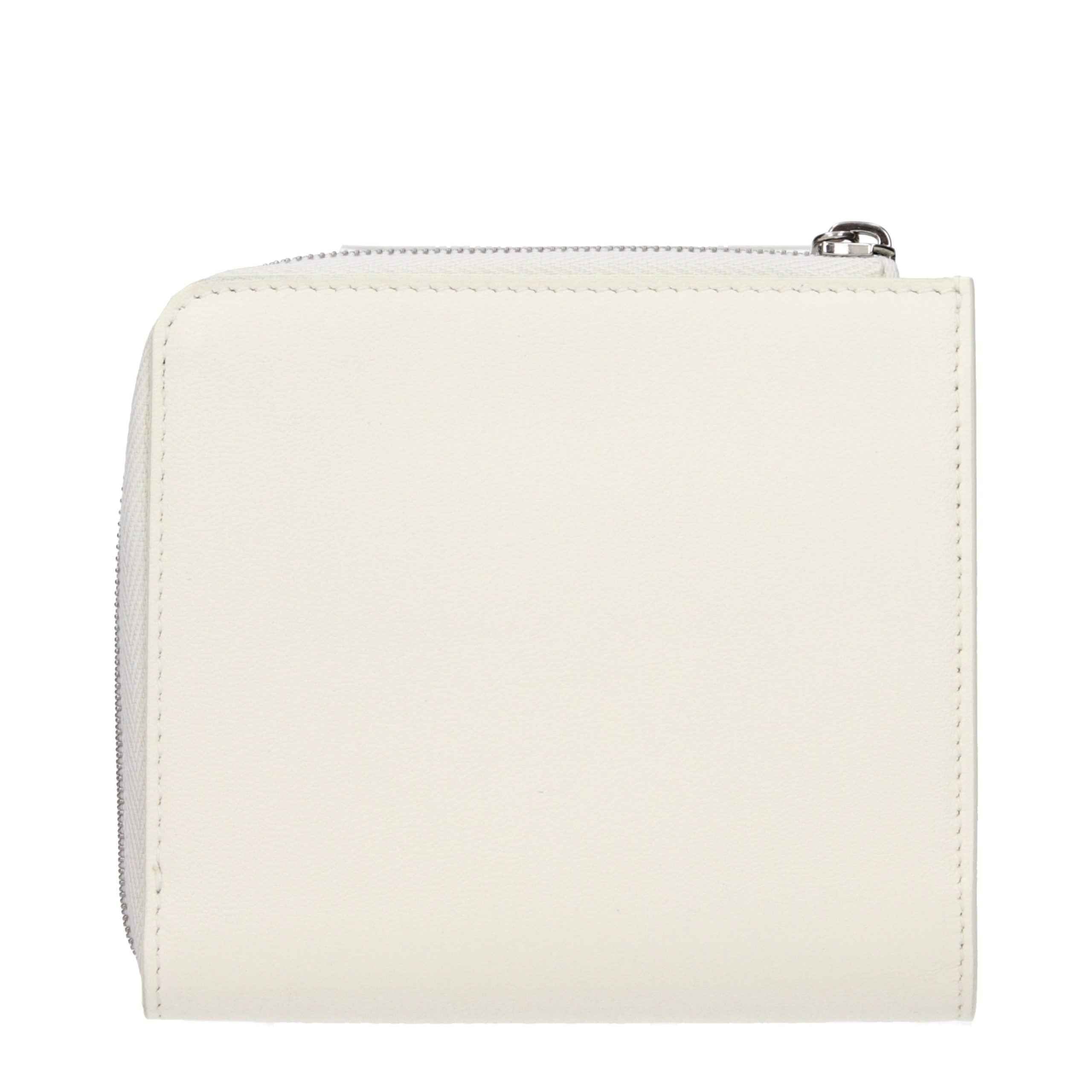 Jil Sander White Leather Wallet
