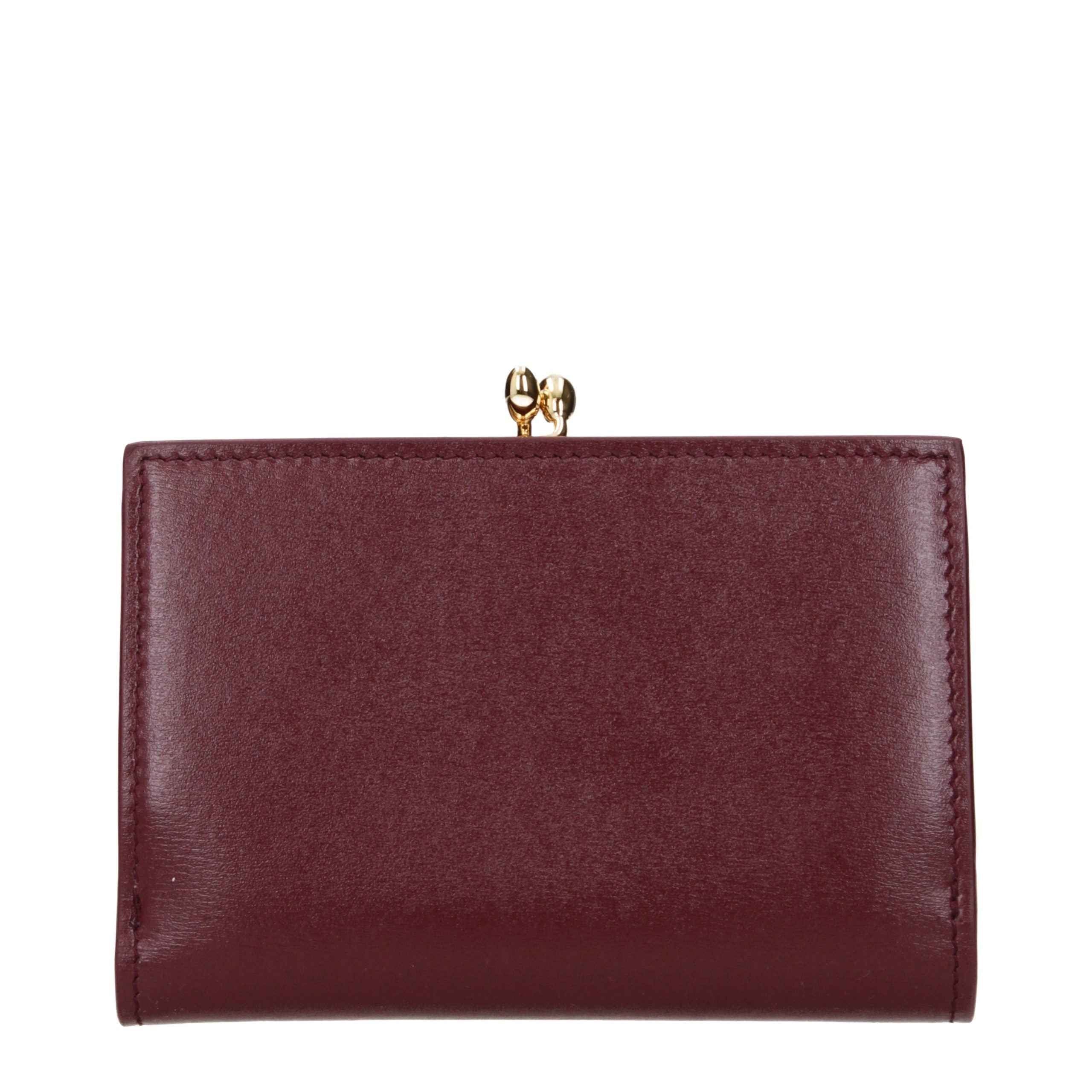 Jil Sander Red Leather Wallet