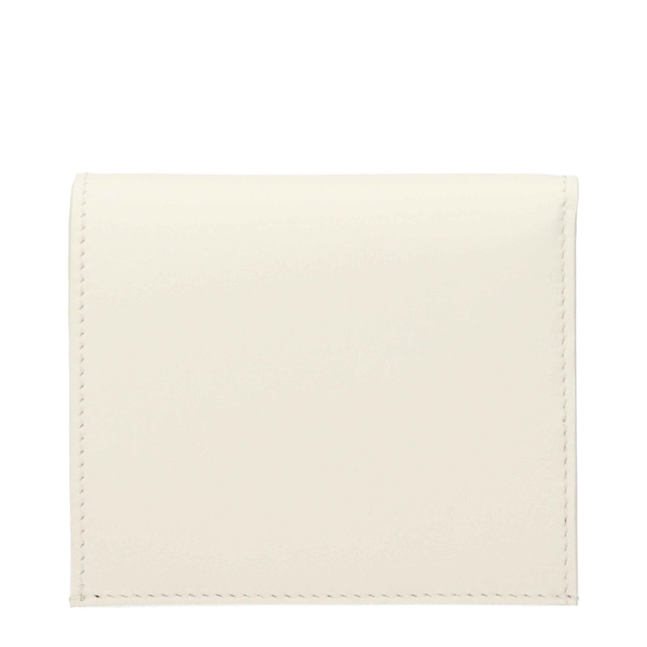 Jil Sander White Leather Wallet