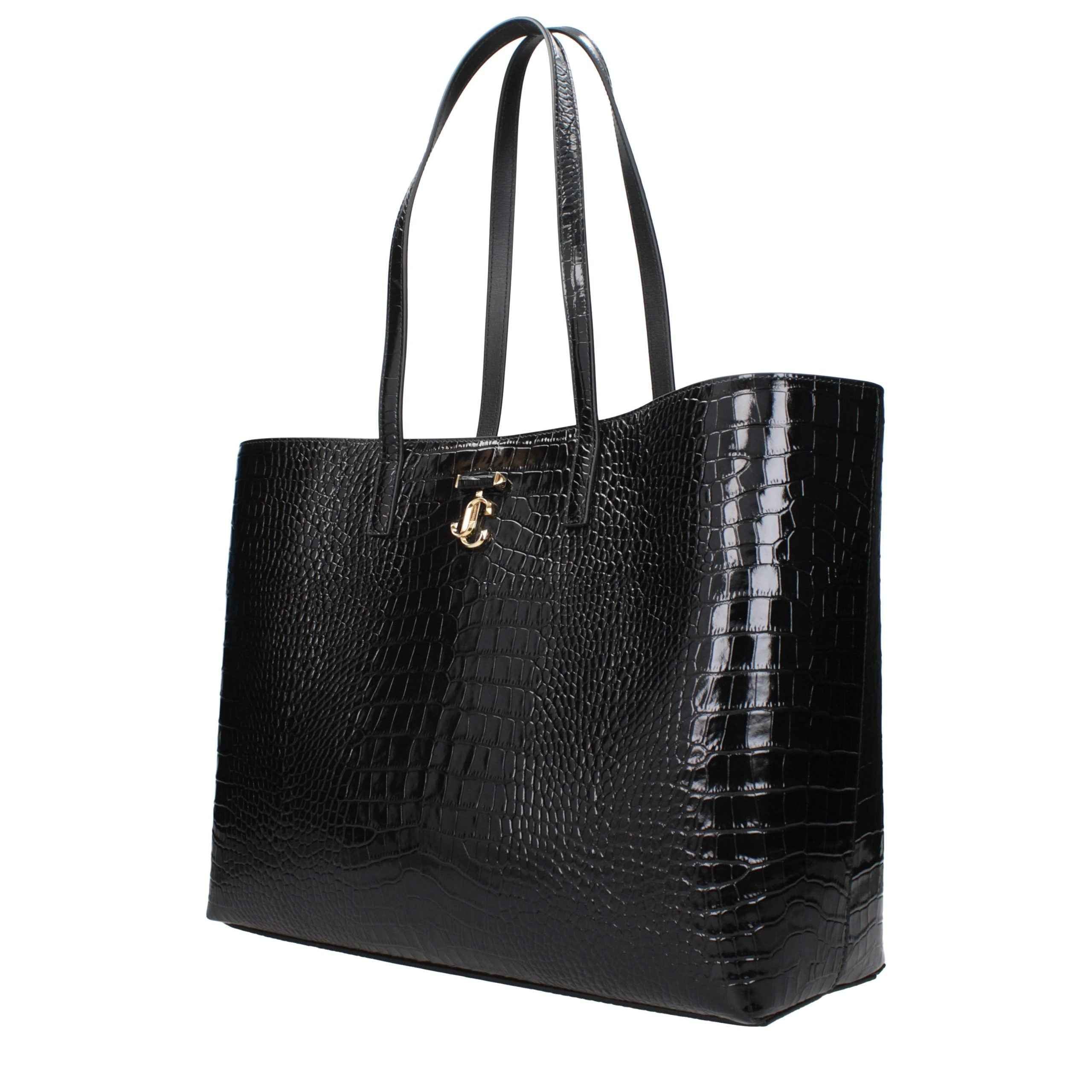 Jimmy Choo Black Leather Shoulder Bag