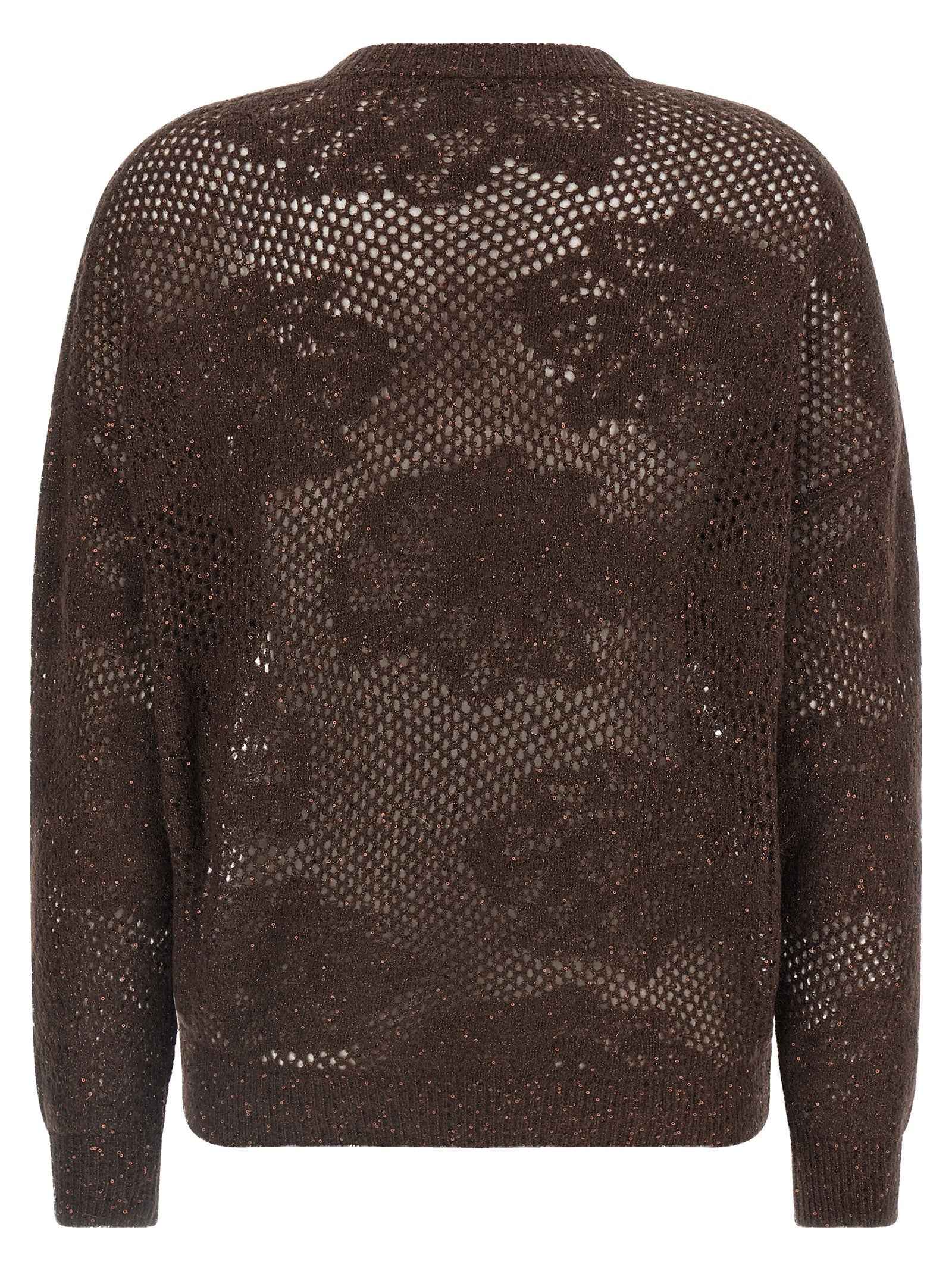 Brunello Cucinelli Brown Nylon Cardigan