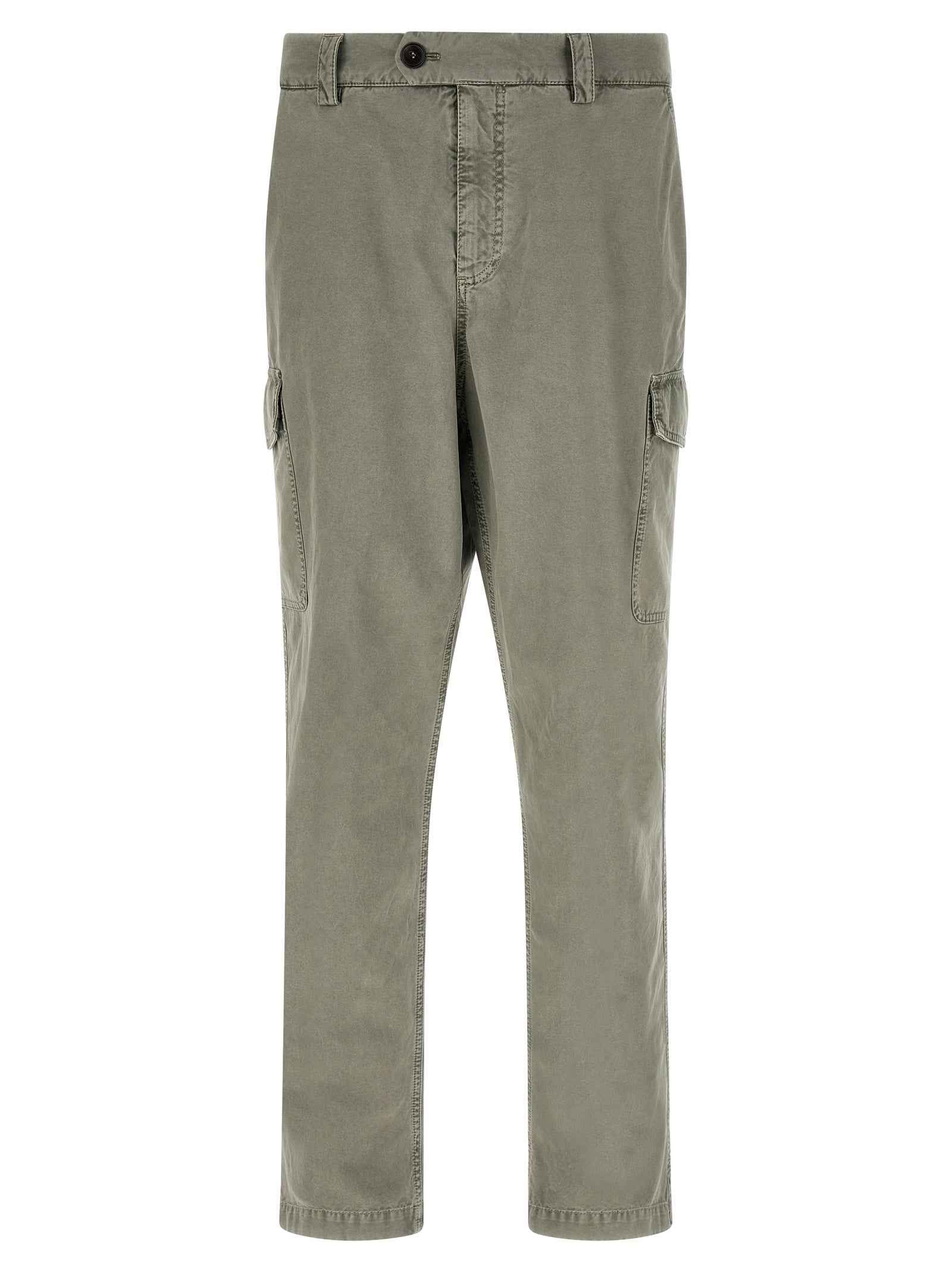 Brunello Cucinelli Bicolor Cotton Cargo Pants
