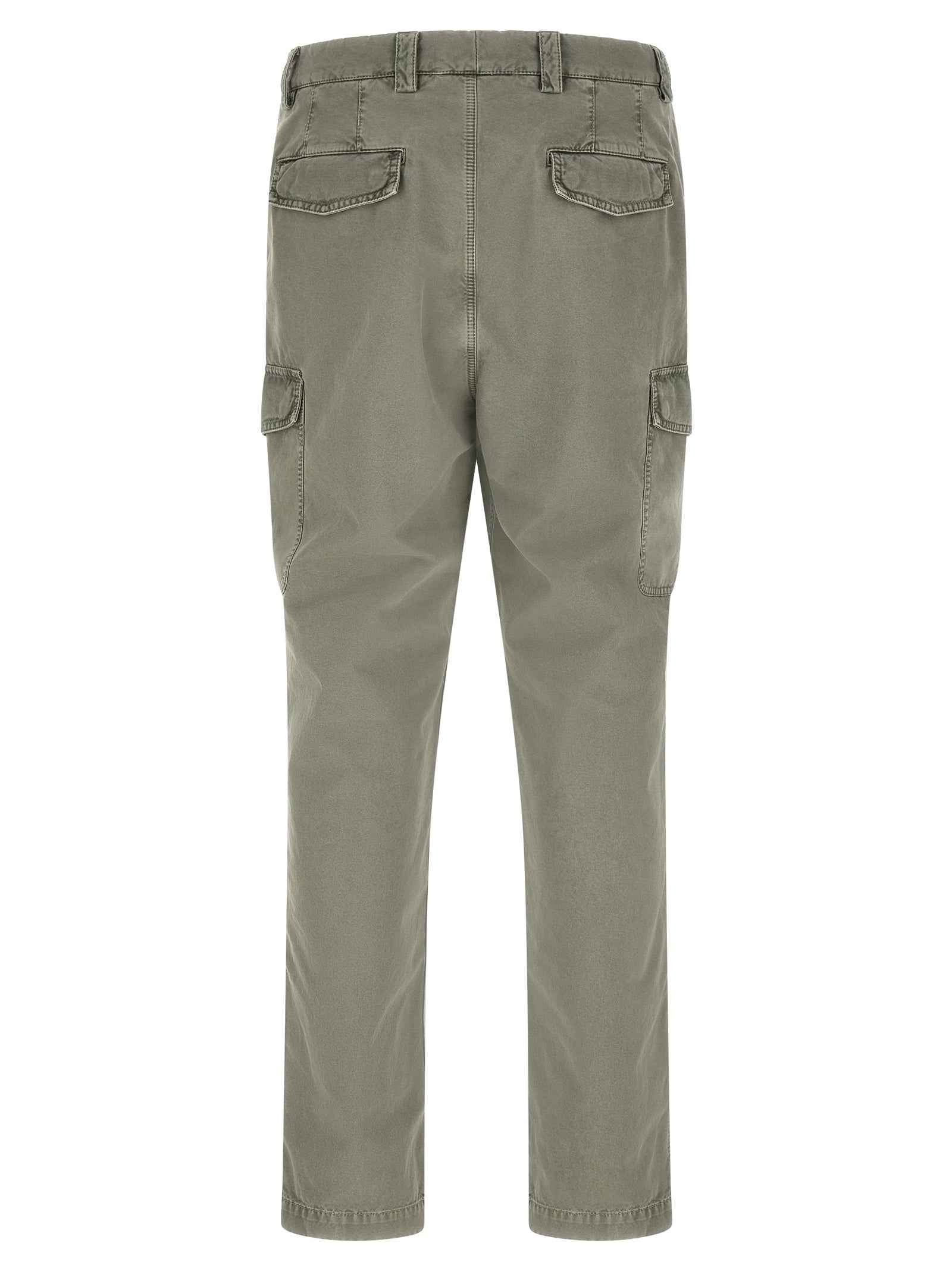 Brunello Cucinelli Bicolor Cotton Cargo Pants