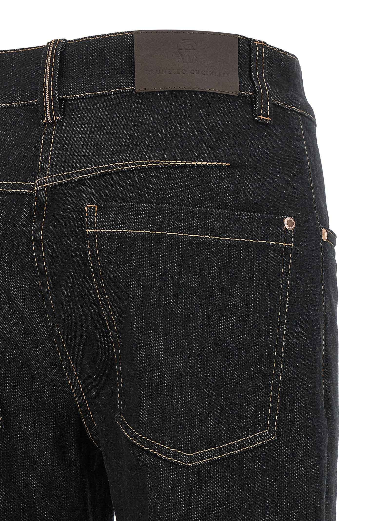 Brunello Cucinelli Blue Cotton Flared Jeans